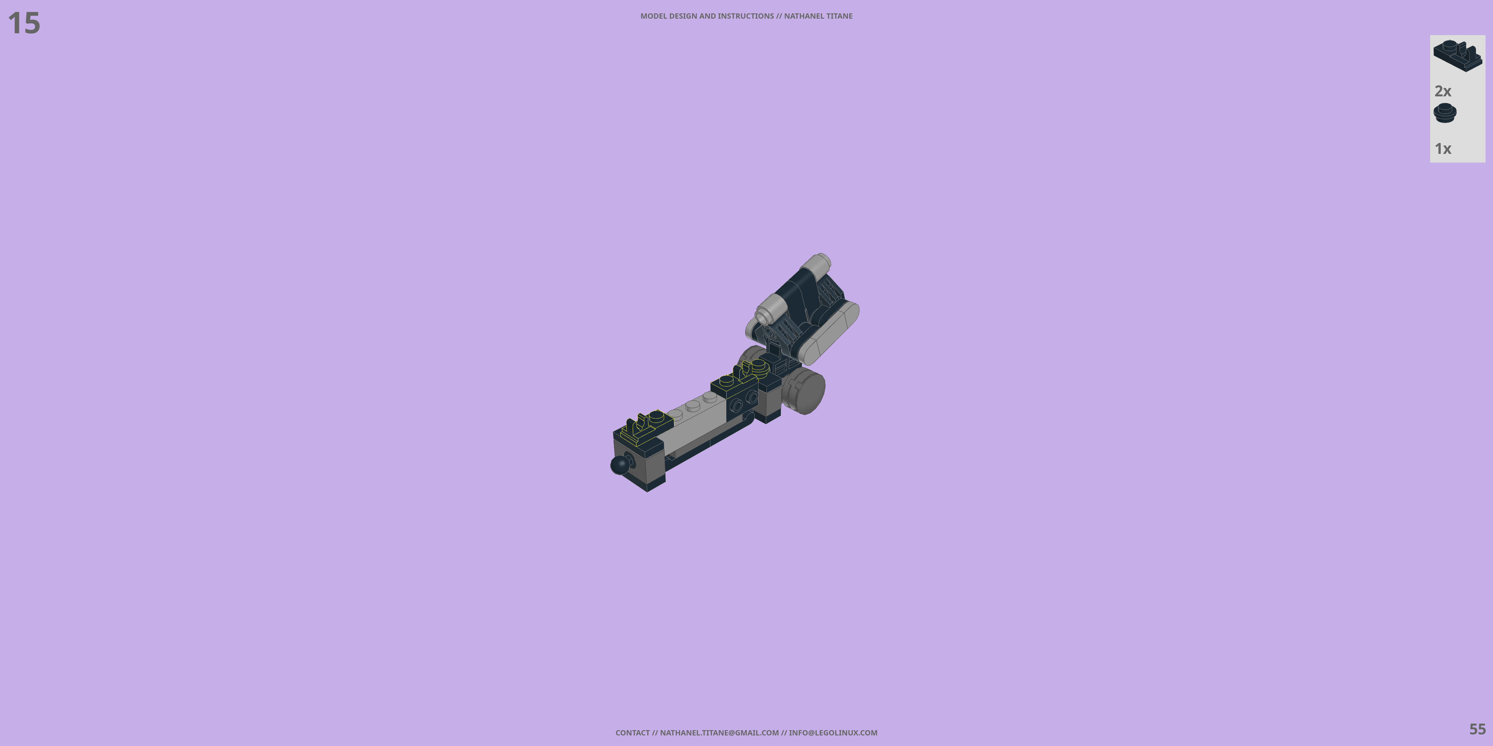 YMS-15 GYAN LEGO® MOC - Instruction Sample - Page 2