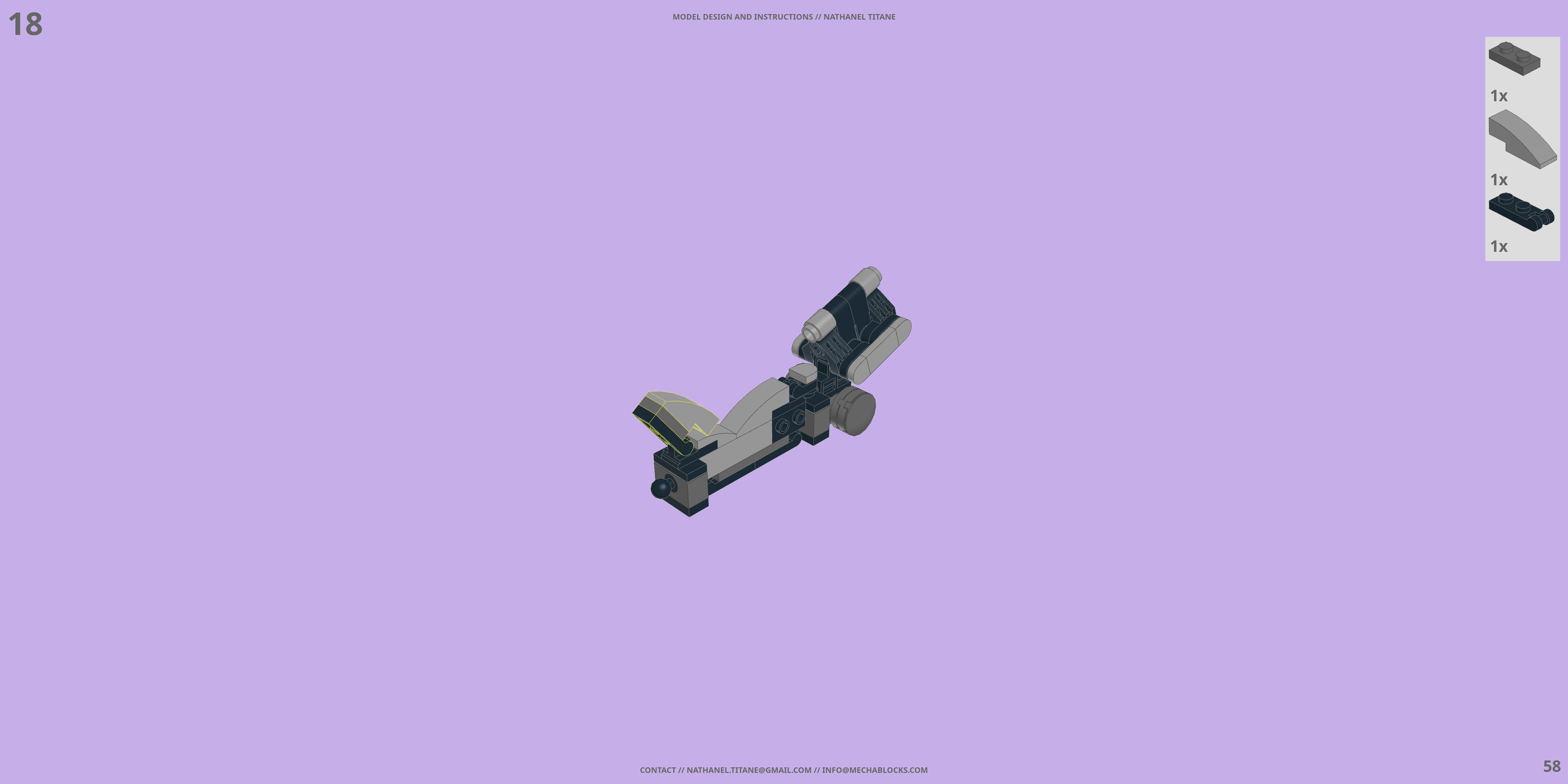 YMS-15 GYAN LEGO® MOC - Instruction Sample - Page 2