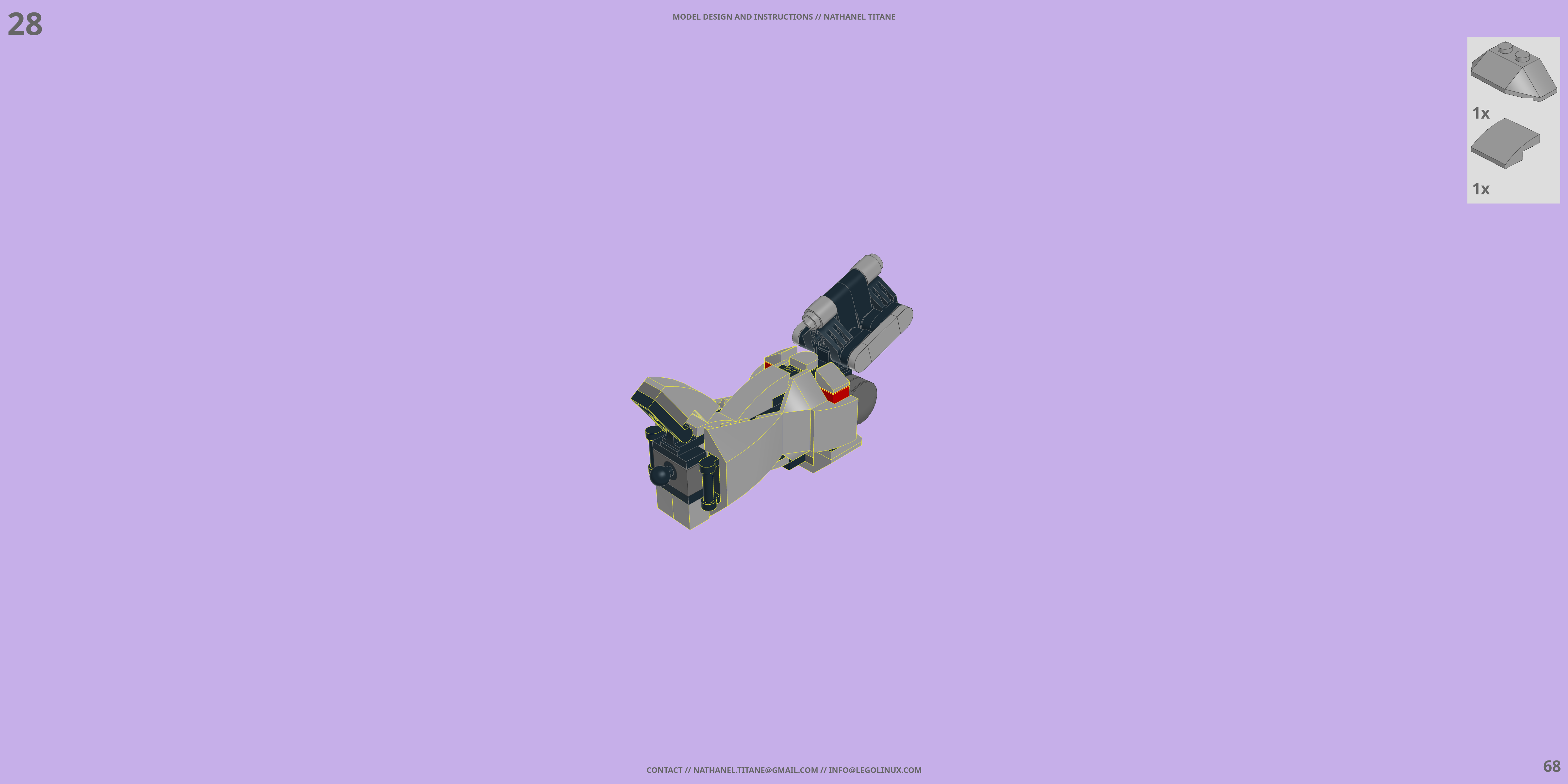 YMS-15 GYAN LEGO® MOC - Instruction Sample - Page 3