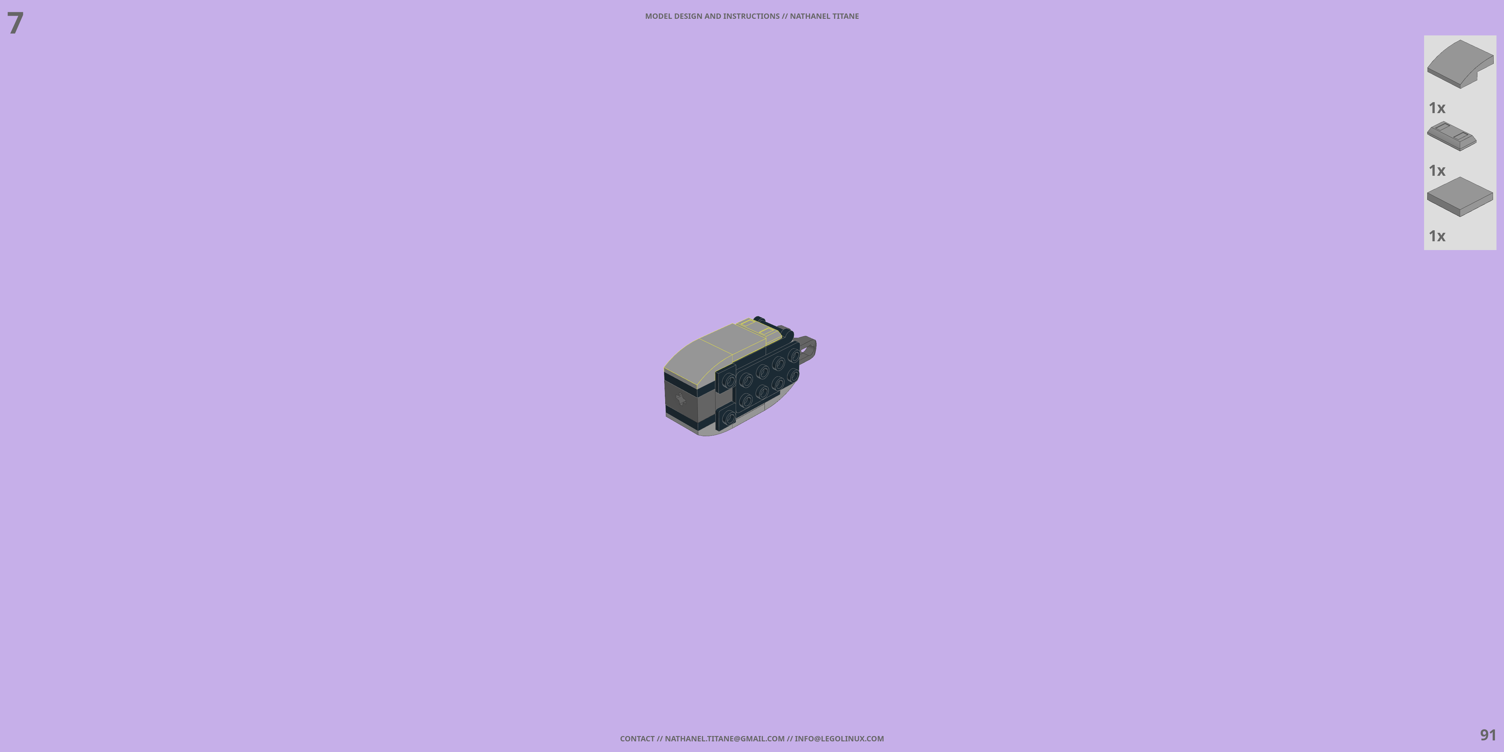 YMS-15 GYAN LEGO® MOC - Instruction Sample - Page 4