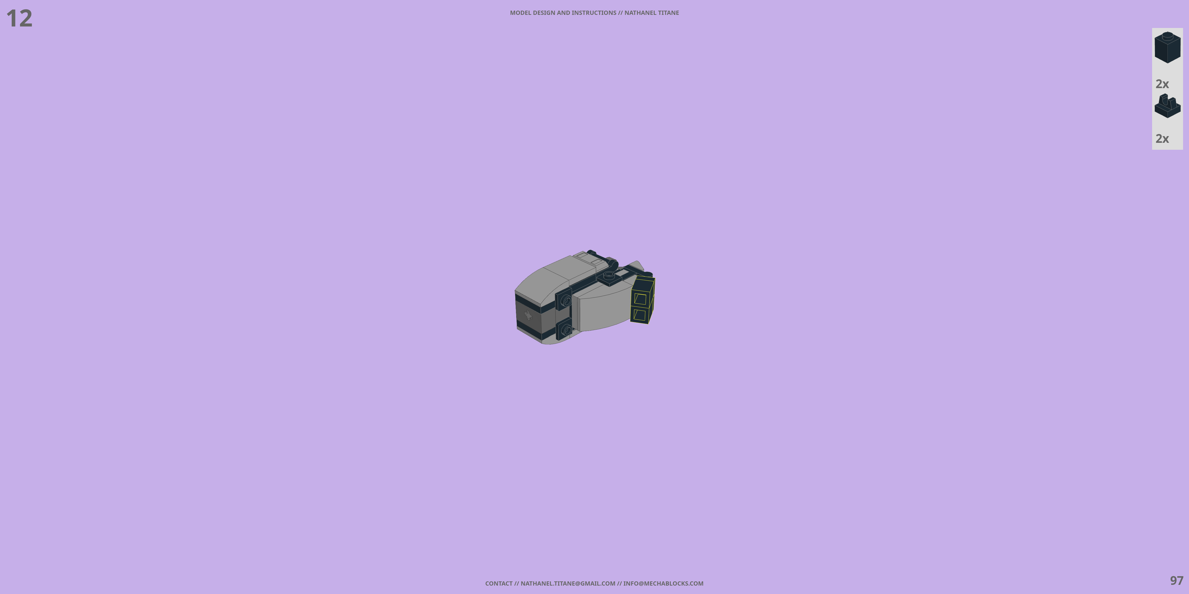 YMS-15 GYAN LEGO® MOC - Instruction Sample - Page 4