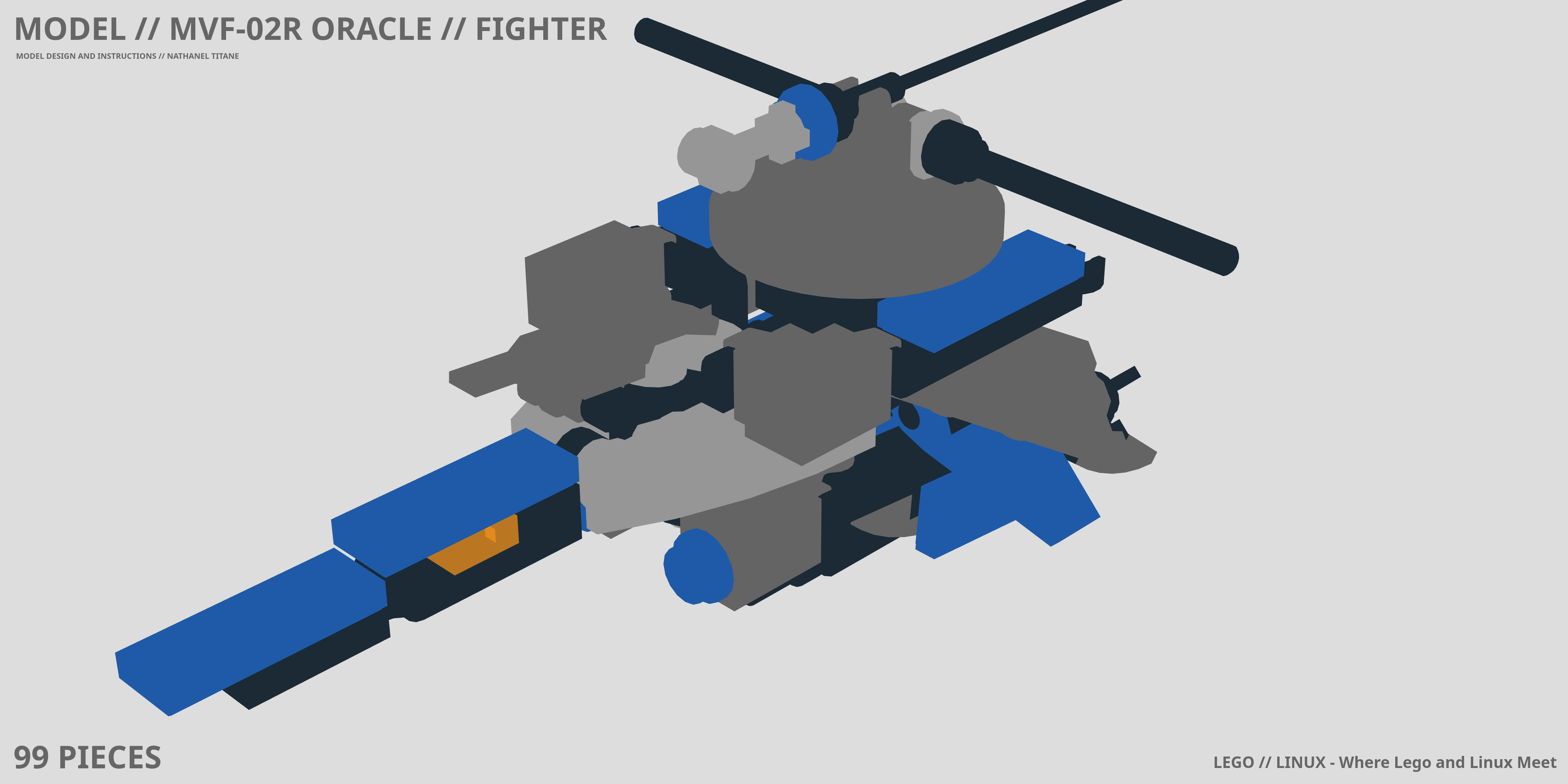 MVF-02R ORACLE // FIGHTER LEGO® MOC - Instruction Sample - Page 1