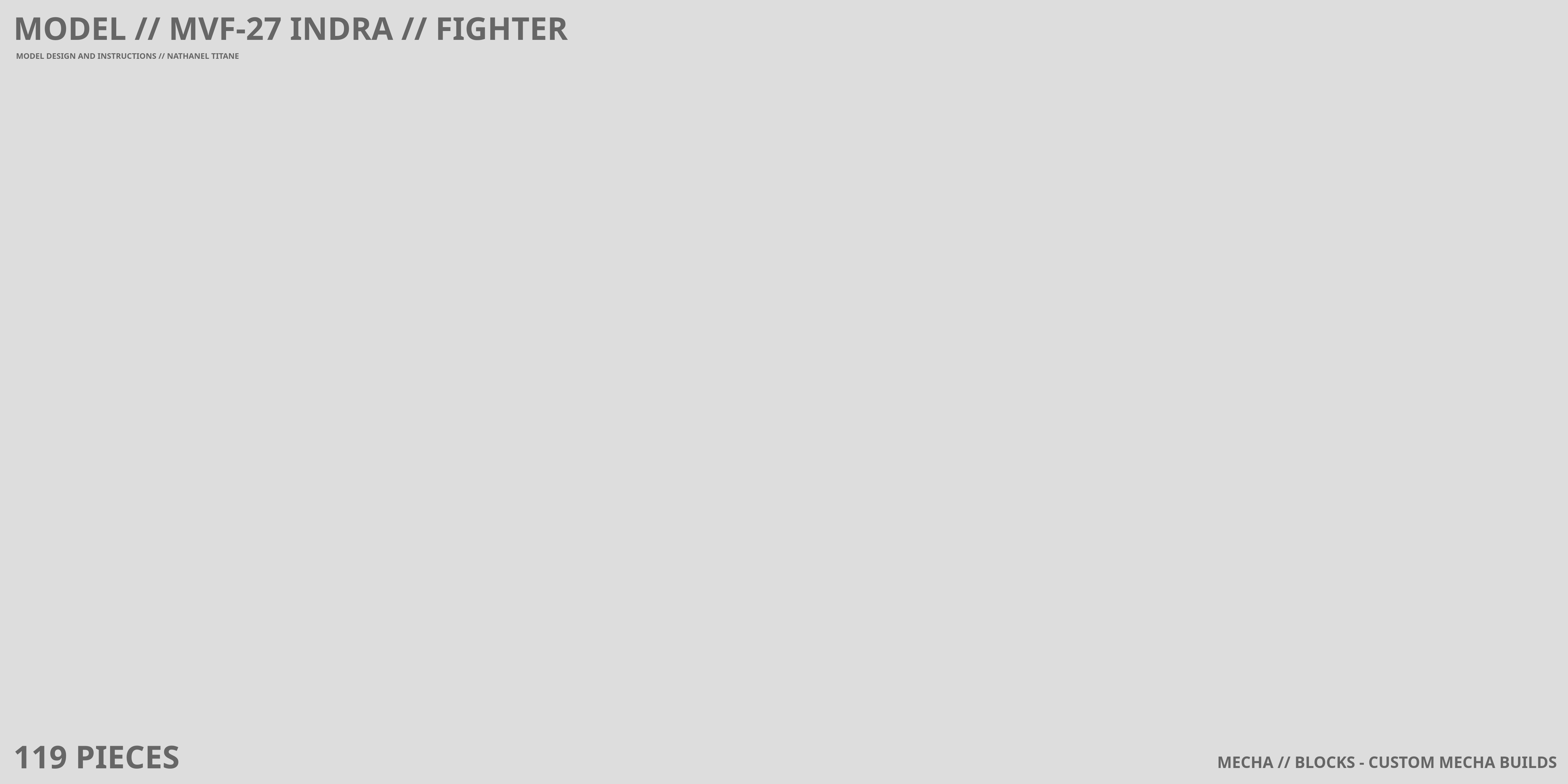 MVF-27 INDRA // FIGHTER LEGO® MOC - Instruction Sample - Page 6