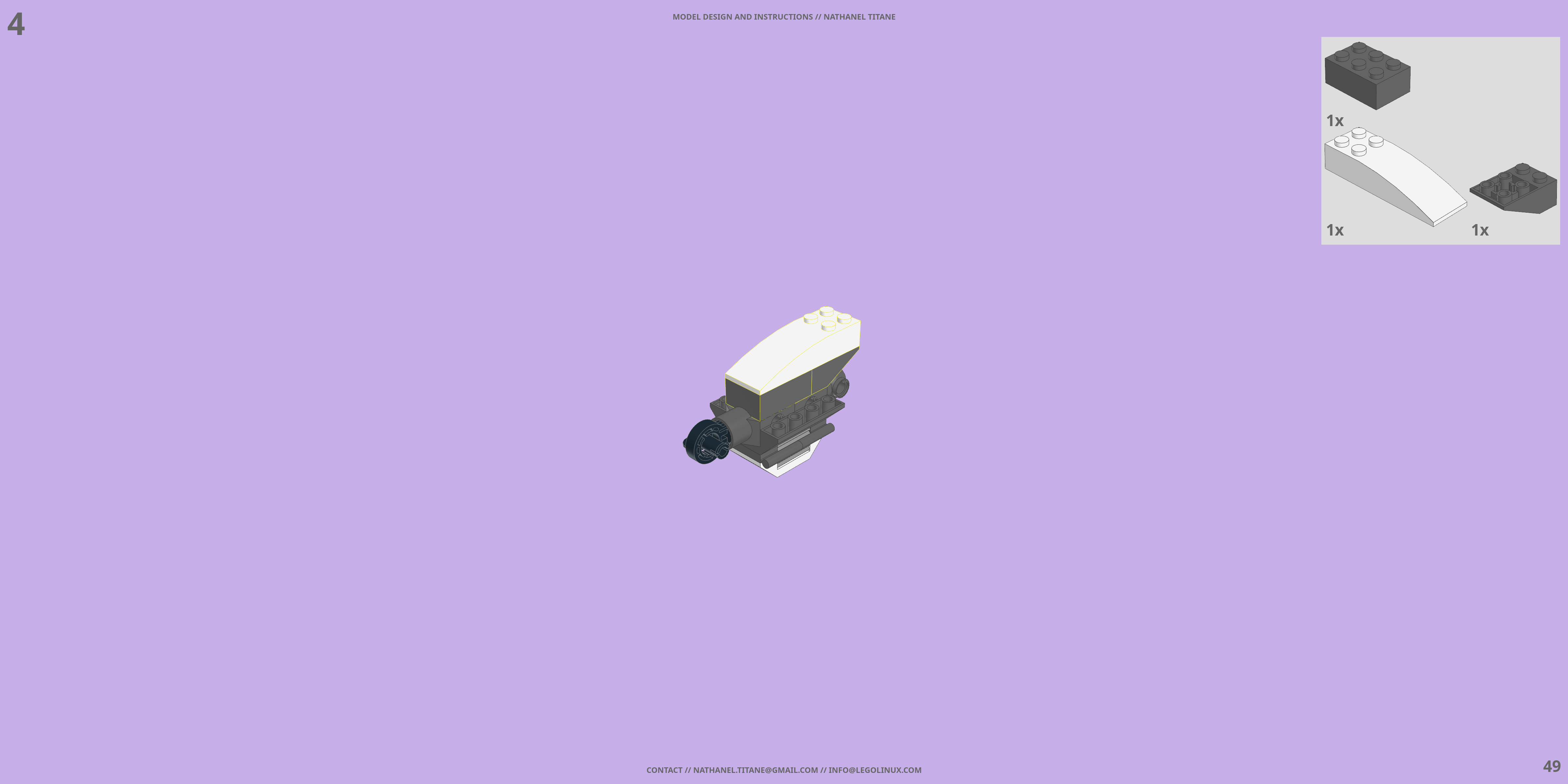 DCT-007 ENDYMION LEGO® MOC - Instruction Sample - Page 2