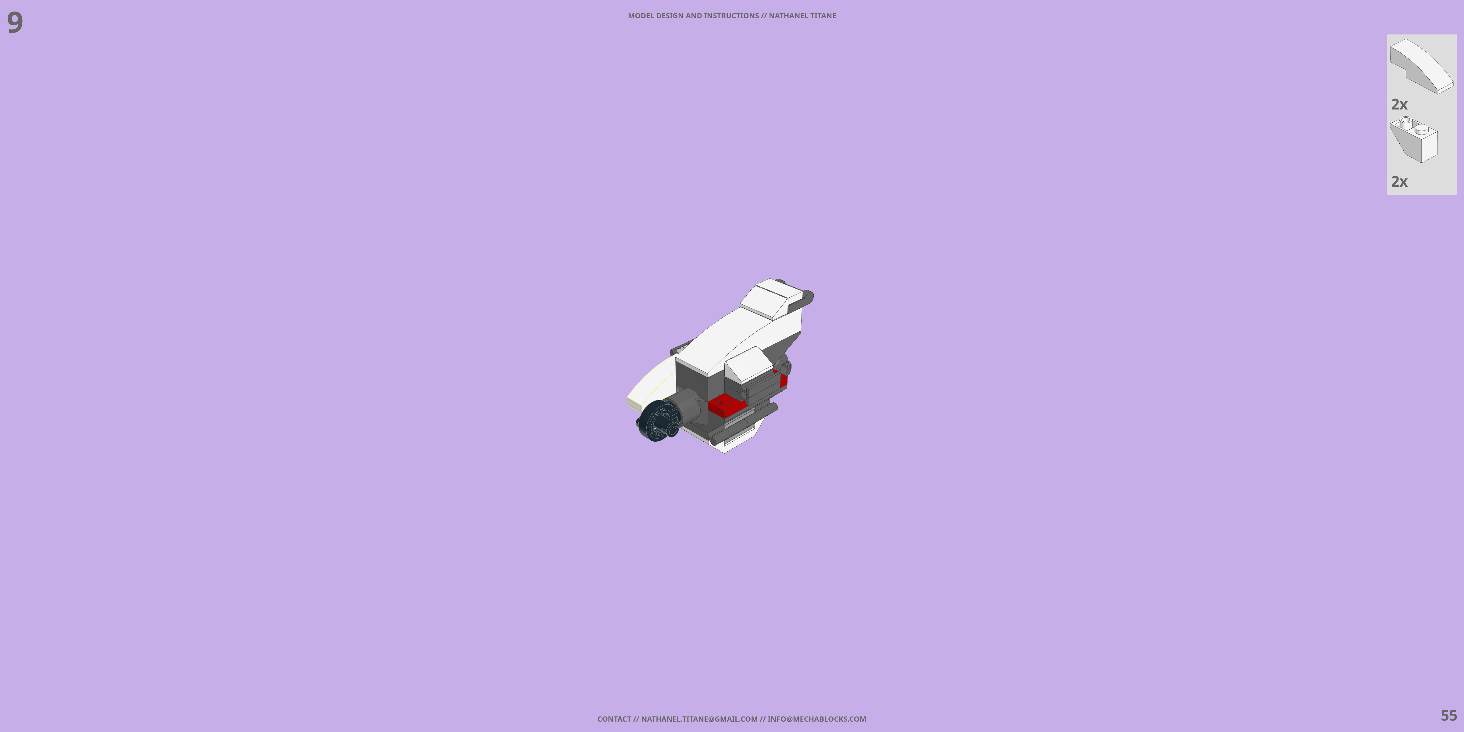DCT-007 ENDYMION LEGO® MOC - Instruction Sample - Page 2