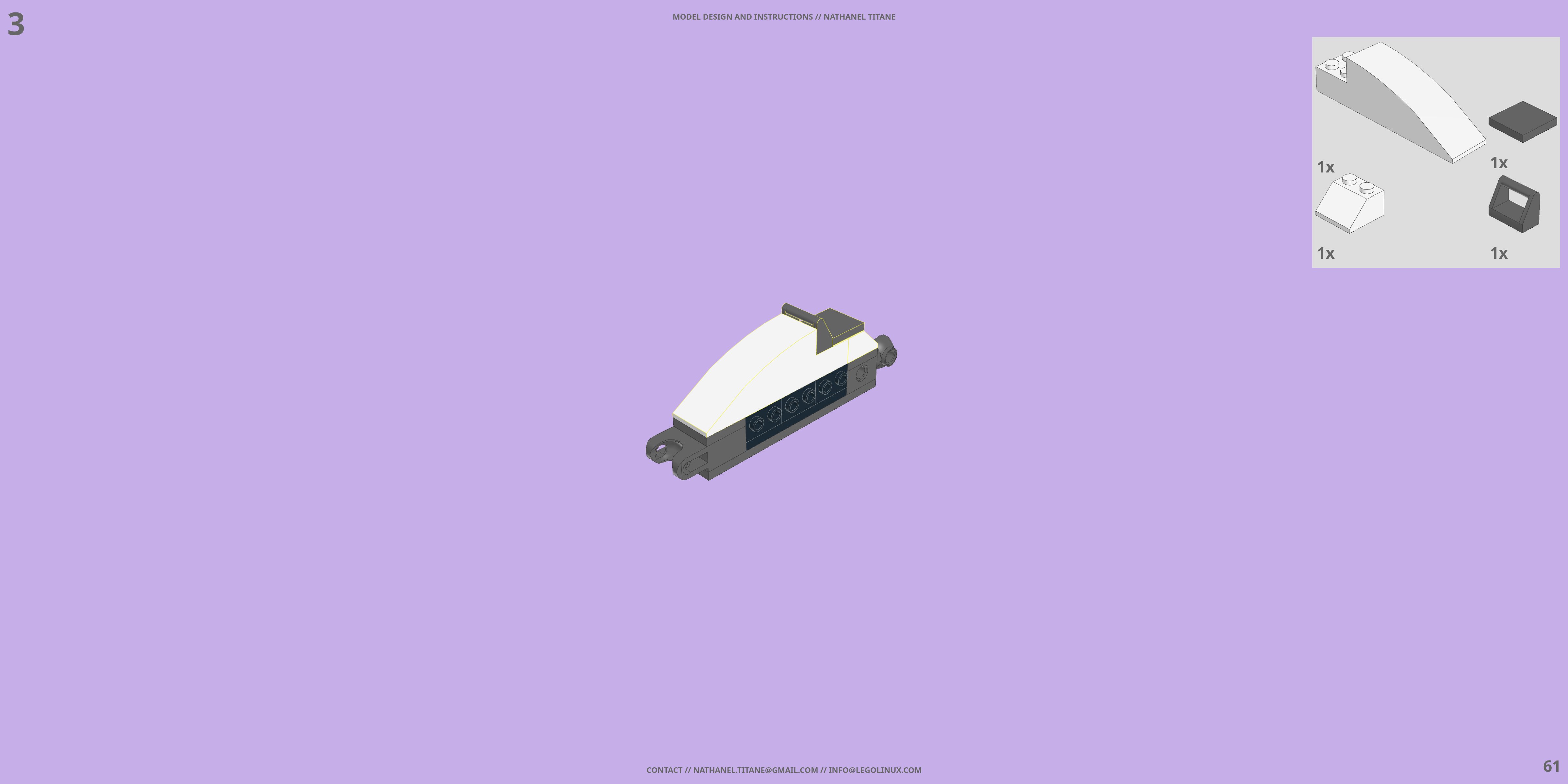 DCT-007 ENDYMION LEGO® MOC - Instruction Sample - Page 3