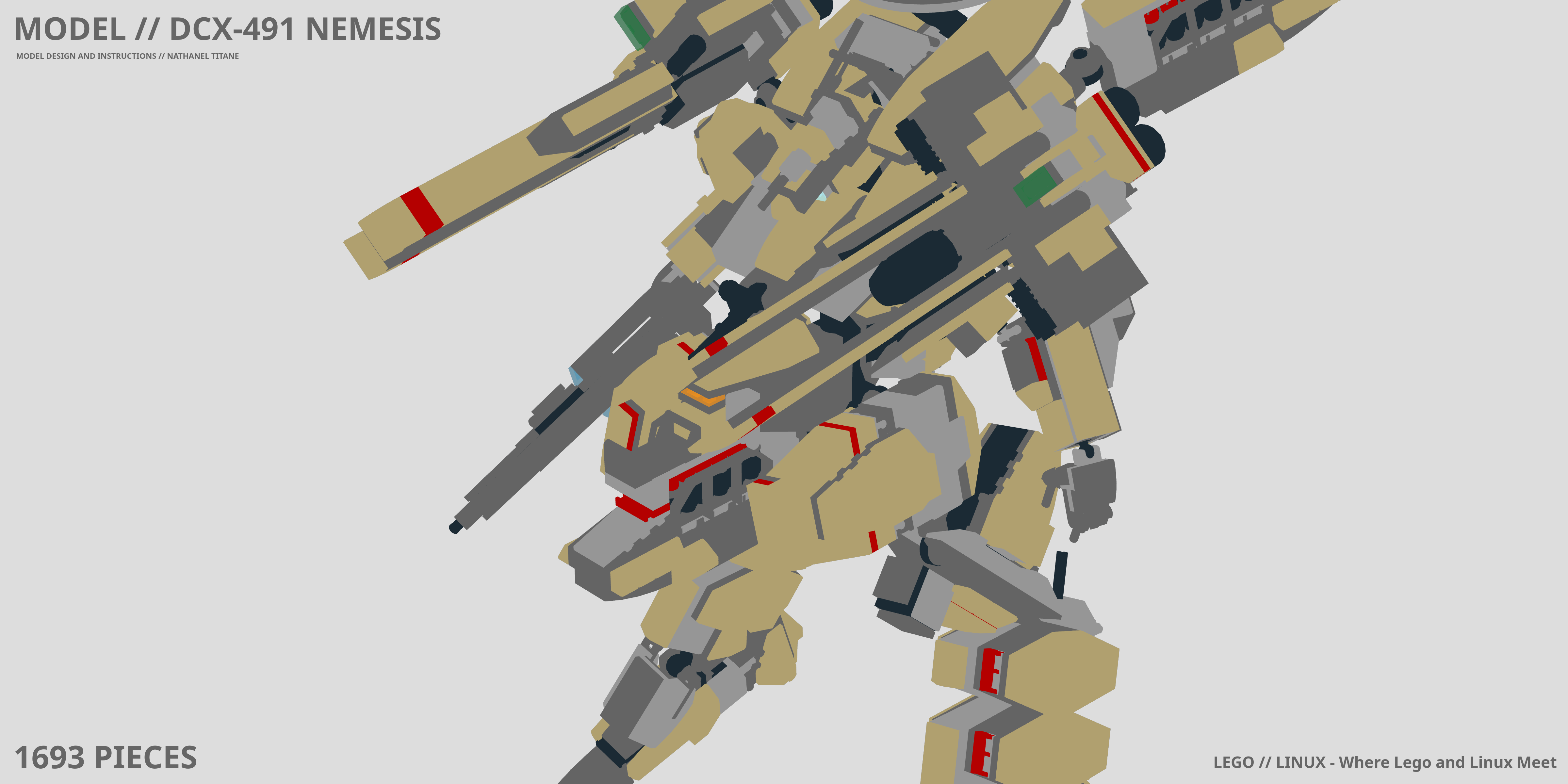 DCX-491 NEMESIS LEGO® MOC - Instruction Sample - Page 1