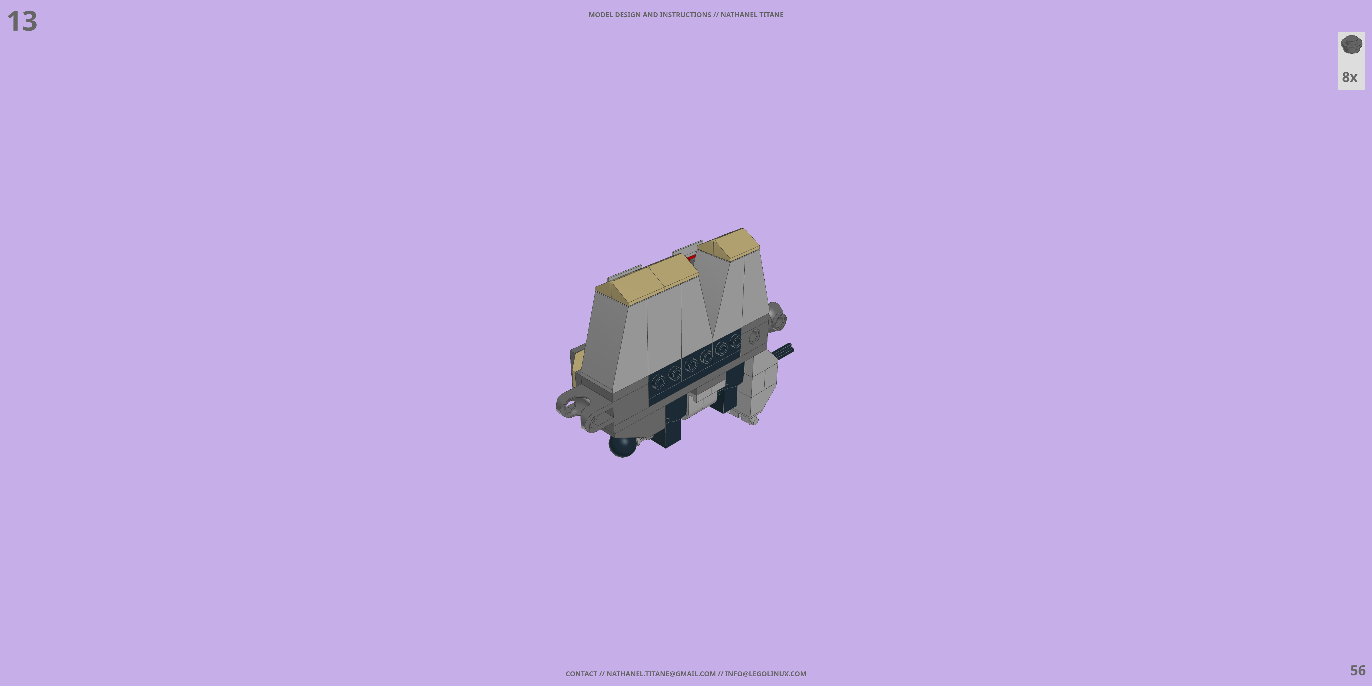DCX-491 NEMESIS LEGO® MOC - Instruction Sample - Page 2