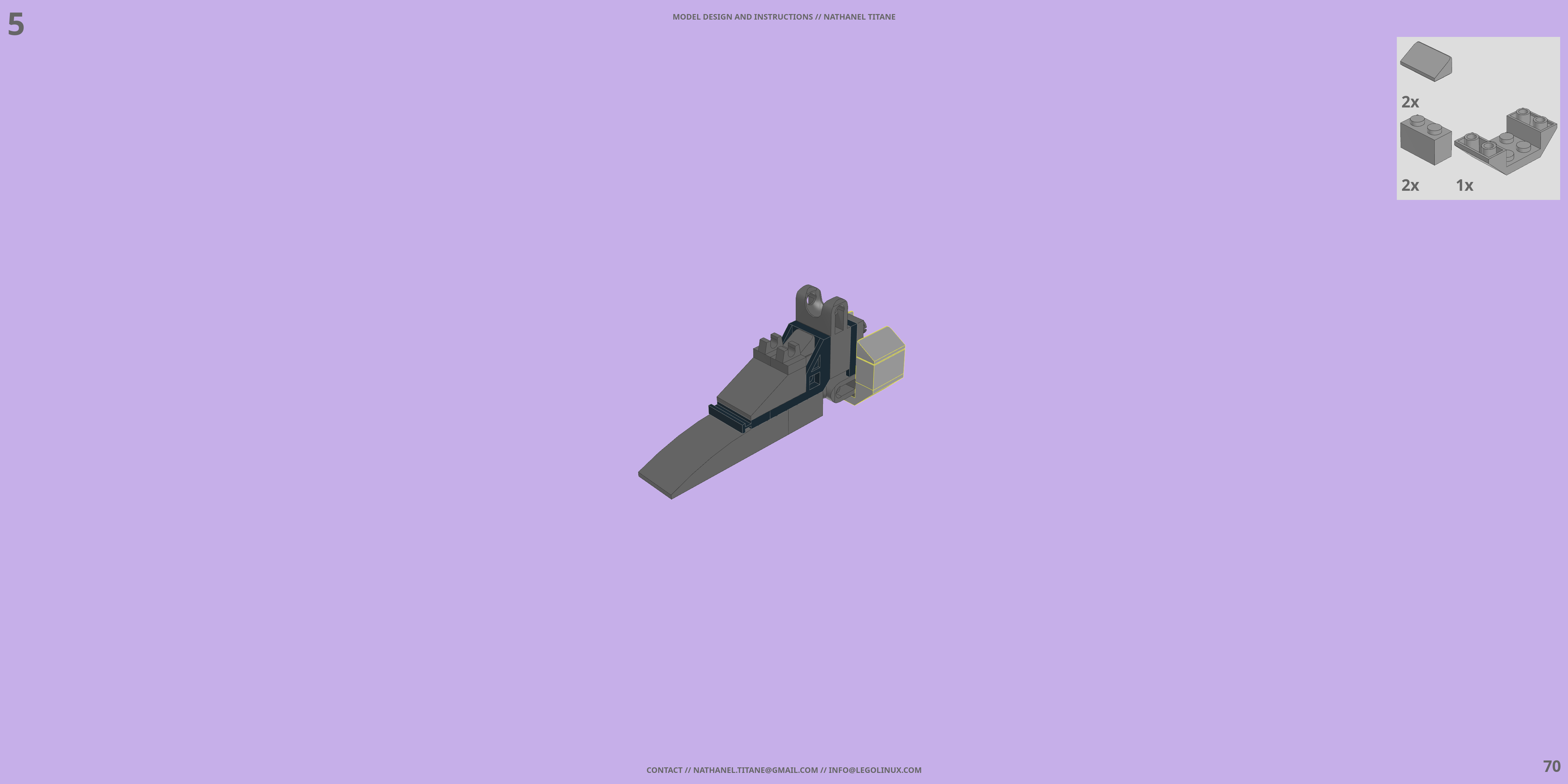 DCX-491 NEMESIS LEGO® MOC - Instruction Sample - Page 3