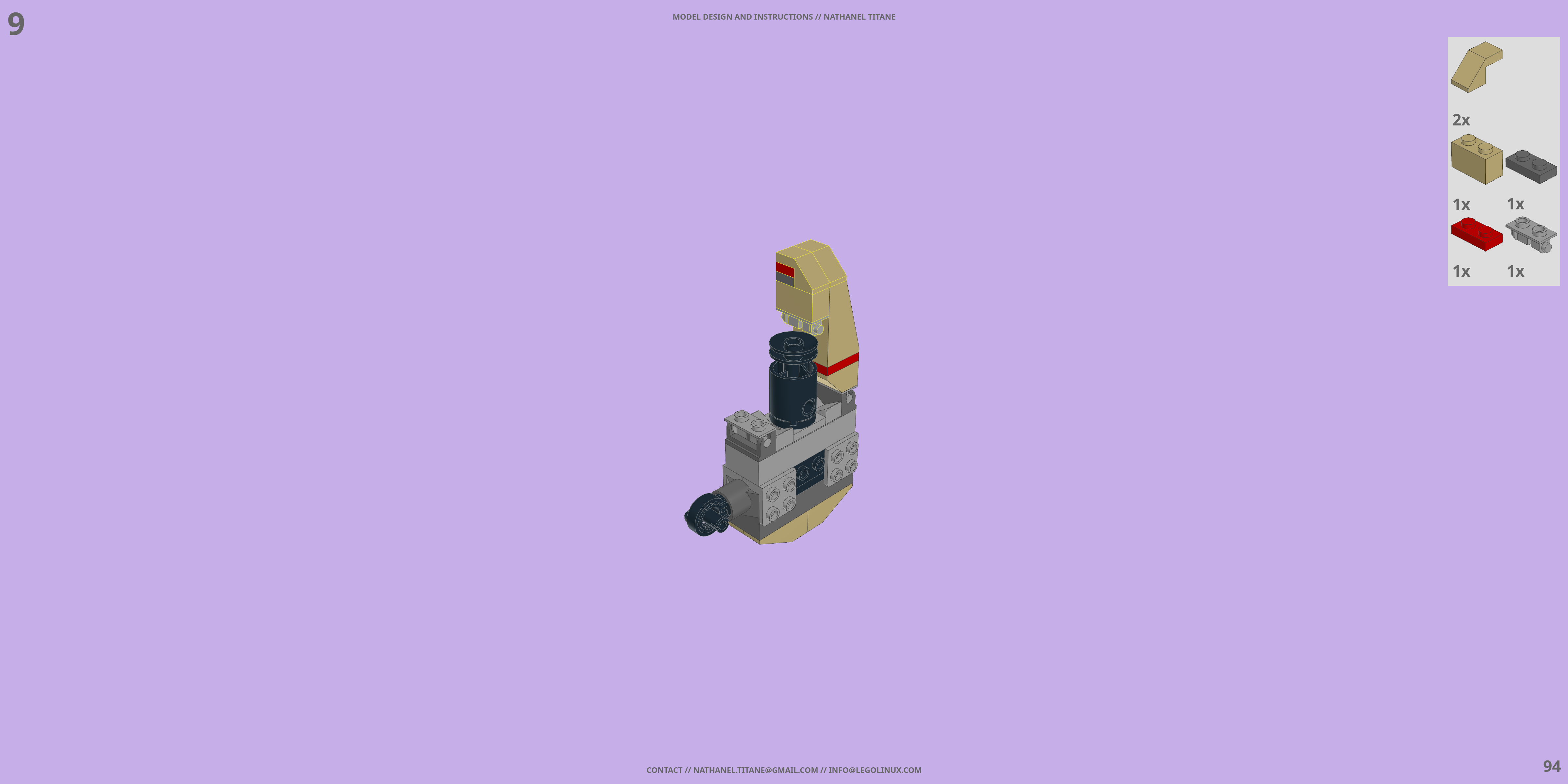 DCX-491 NEMESIS LEGO® MOC - Instruction Sample - Page 4