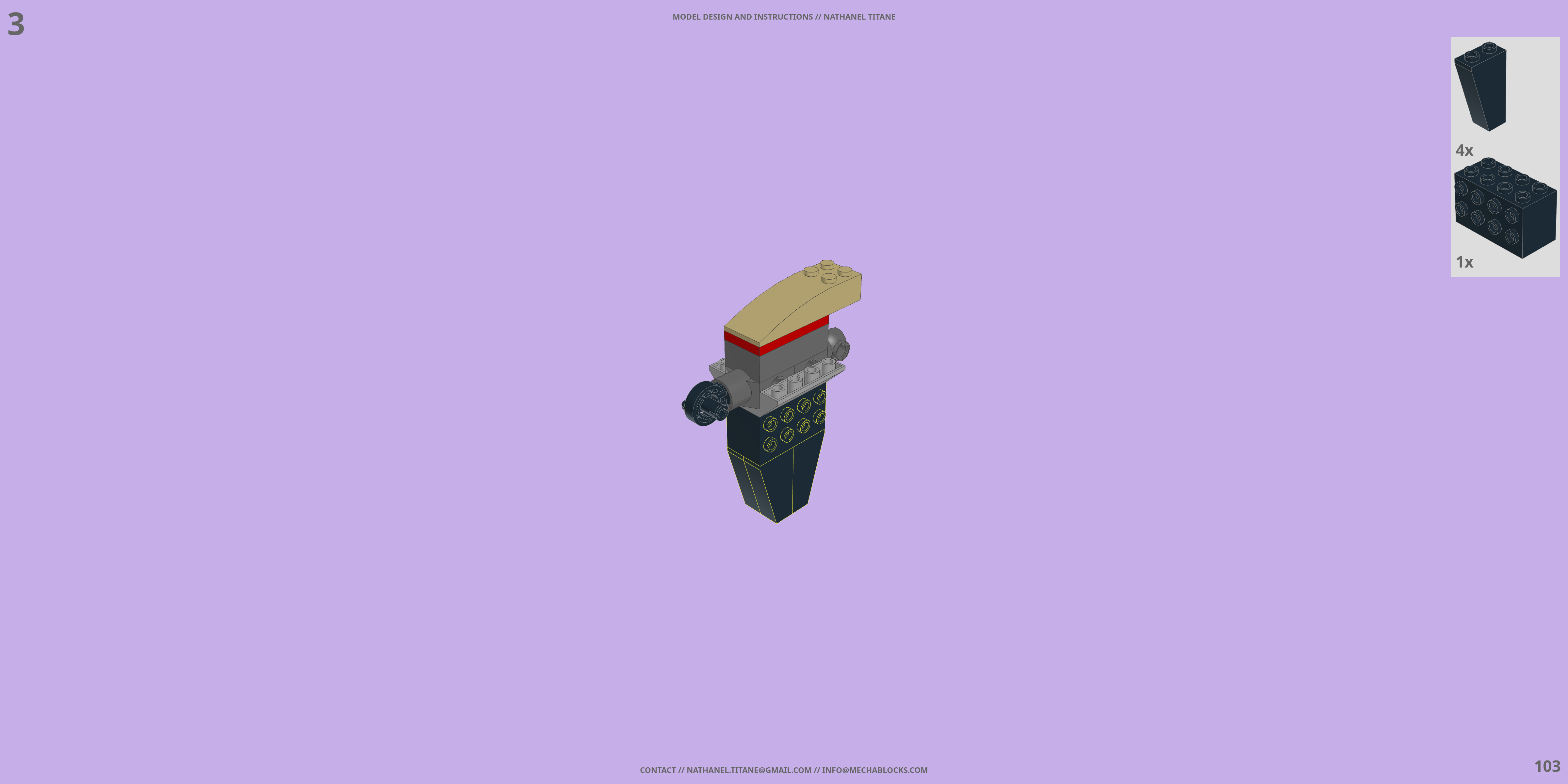 DCX-491 NEMESIS LEGO® MOC - Instruction Sample - Page 4