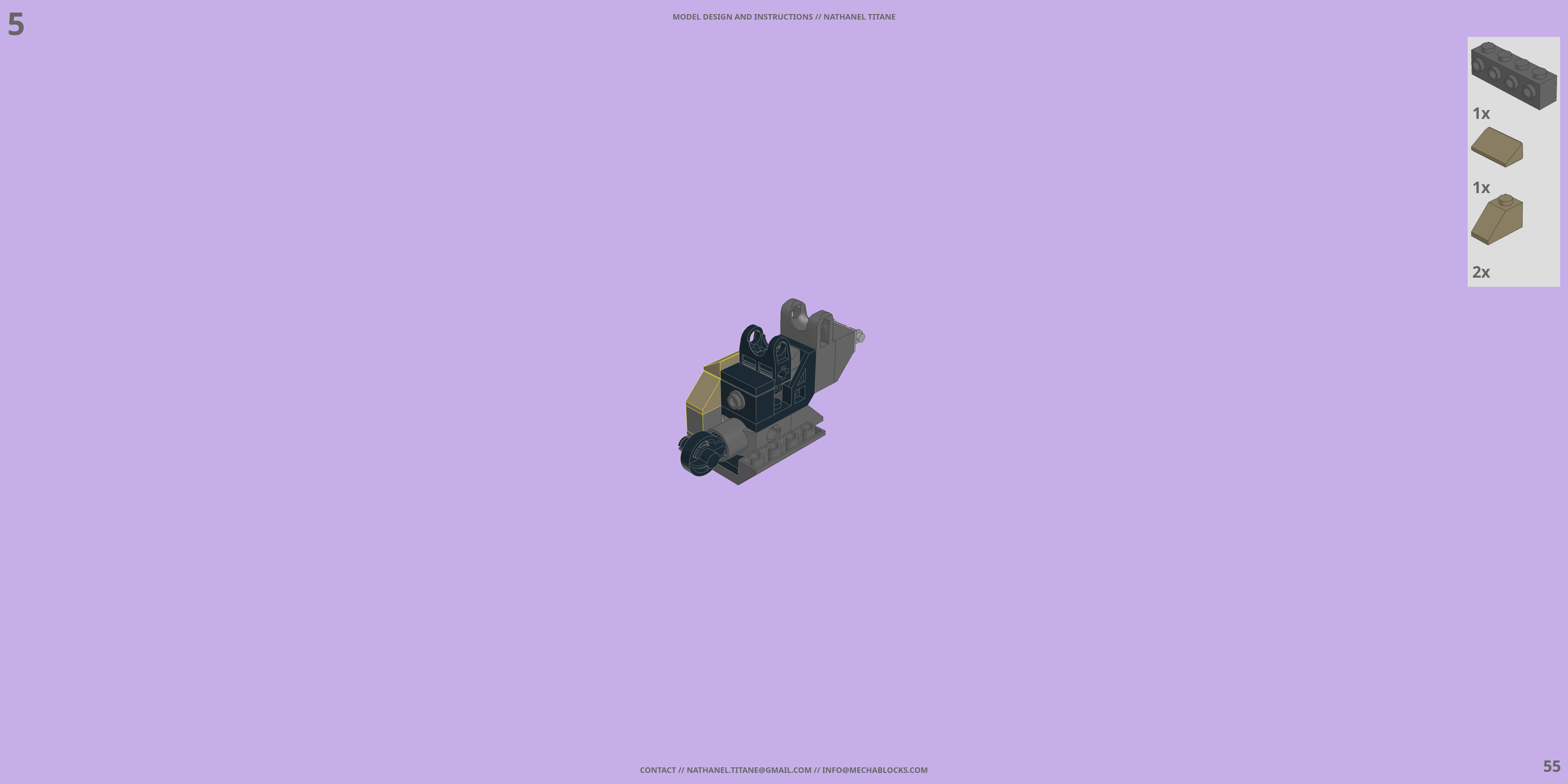 MSC-308 CEREBREUS LEGO® MOC - Instruction Sample - Page 2