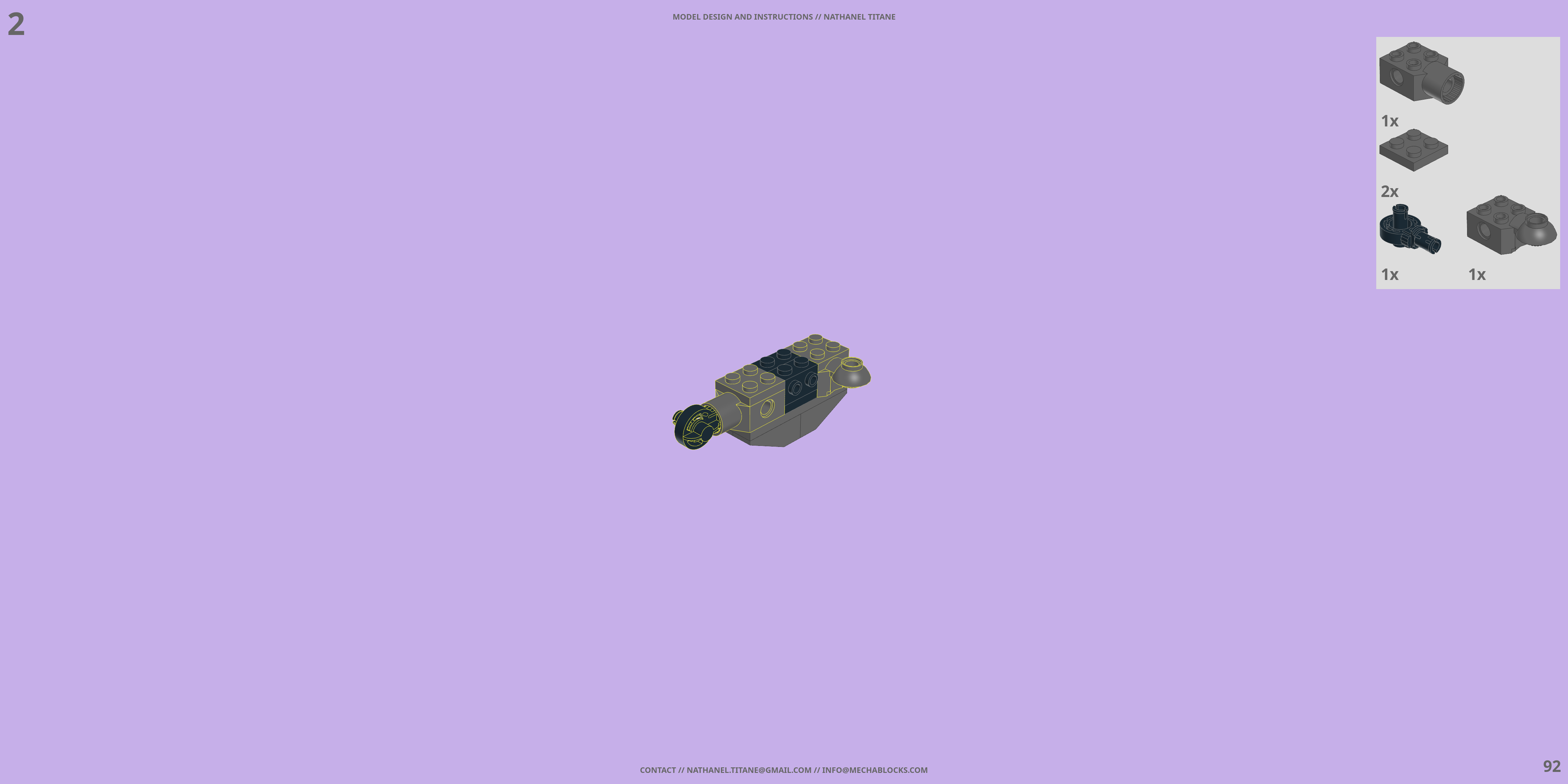 MSC-308 CEREBREUS LEGO® MOC - Instruction Sample - Page 4