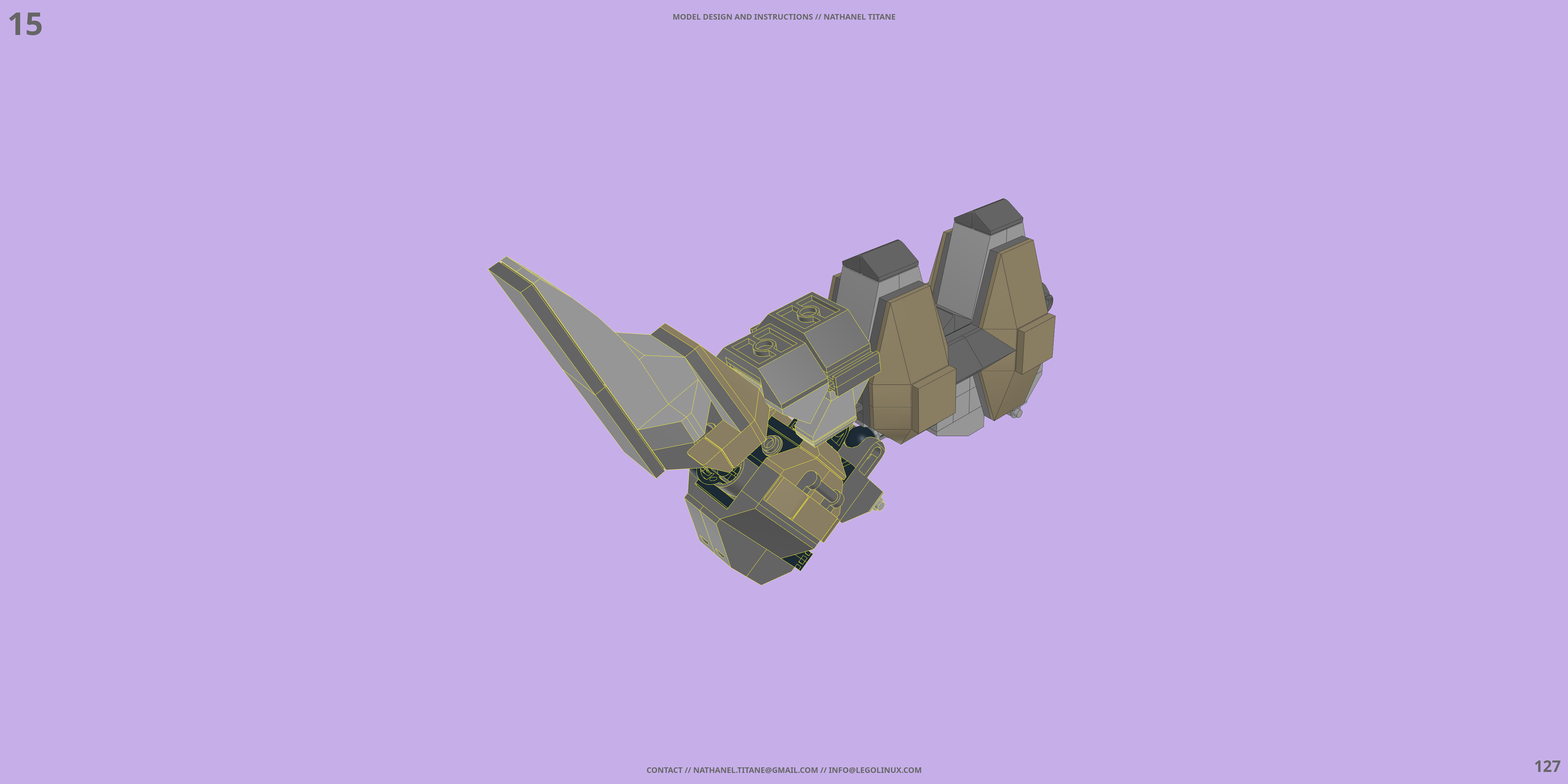 MSC-308 CEREBREUS LEGO® MOC - Instruction Sample - Page 5