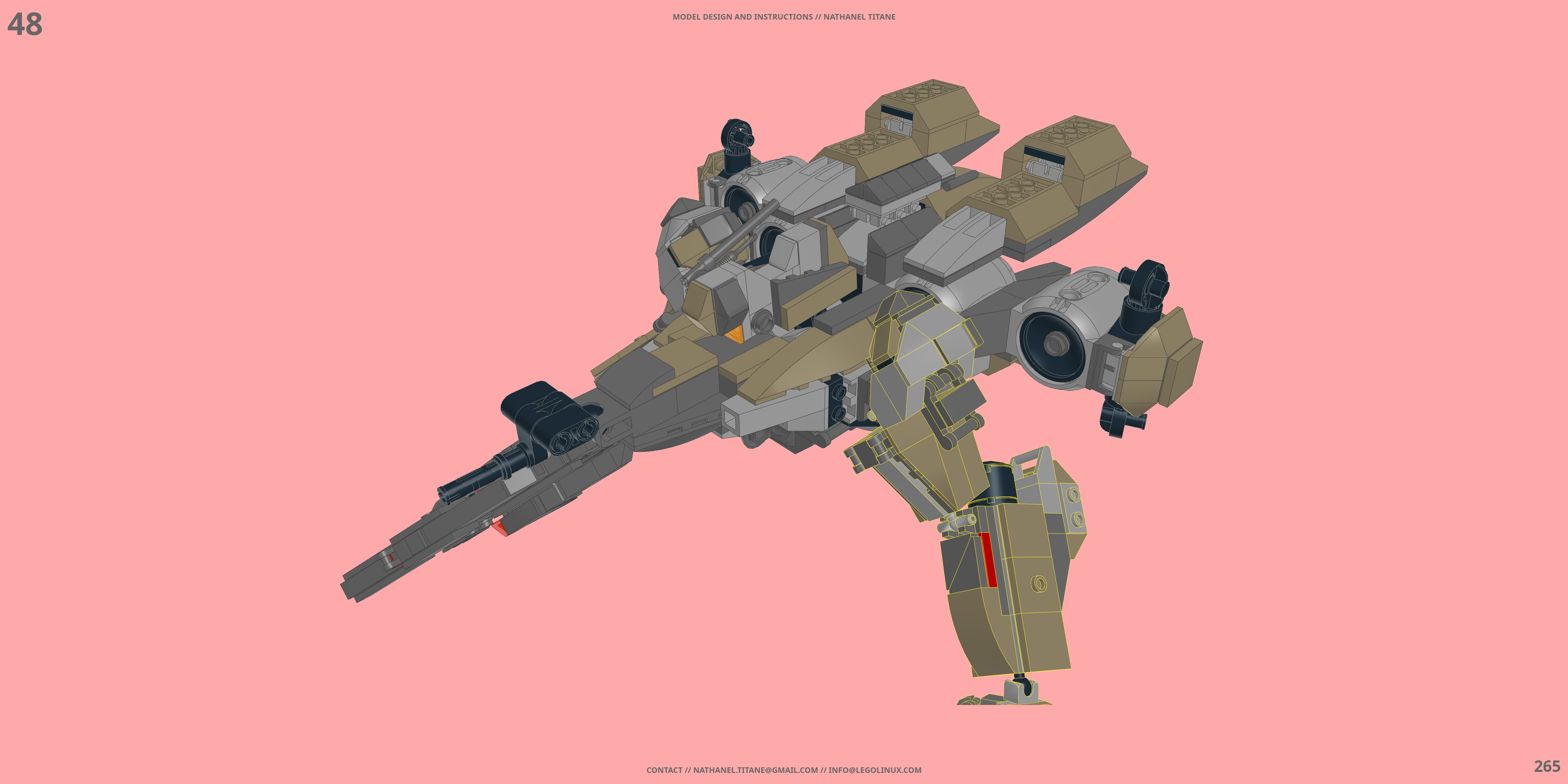 MSC-308 CEREBREUS LEGO® MOC - Instruction Sample - Page 6