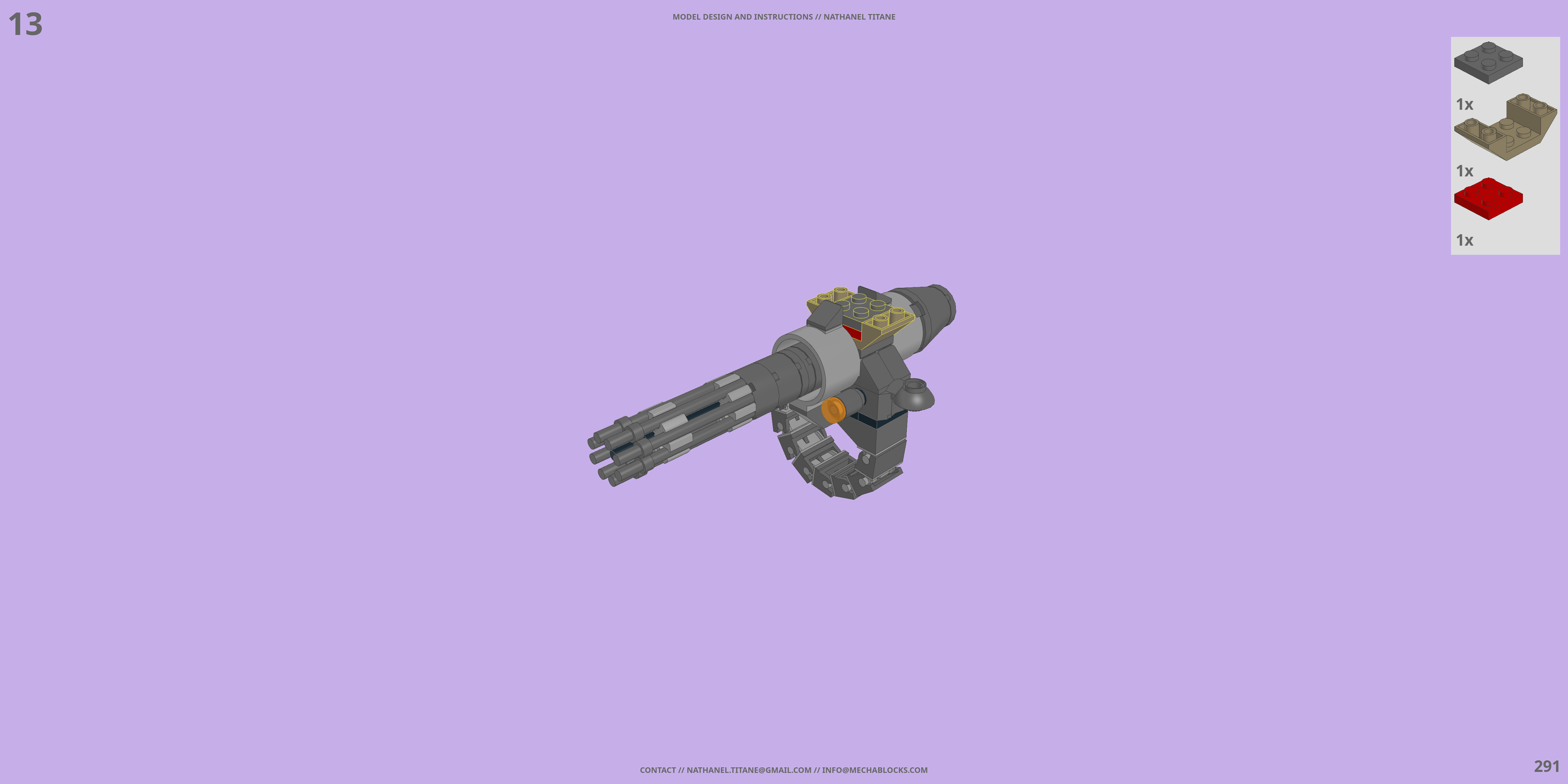 MSC-308 CEREBREUS LEGO® MOC - Instruction Sample - Page 6