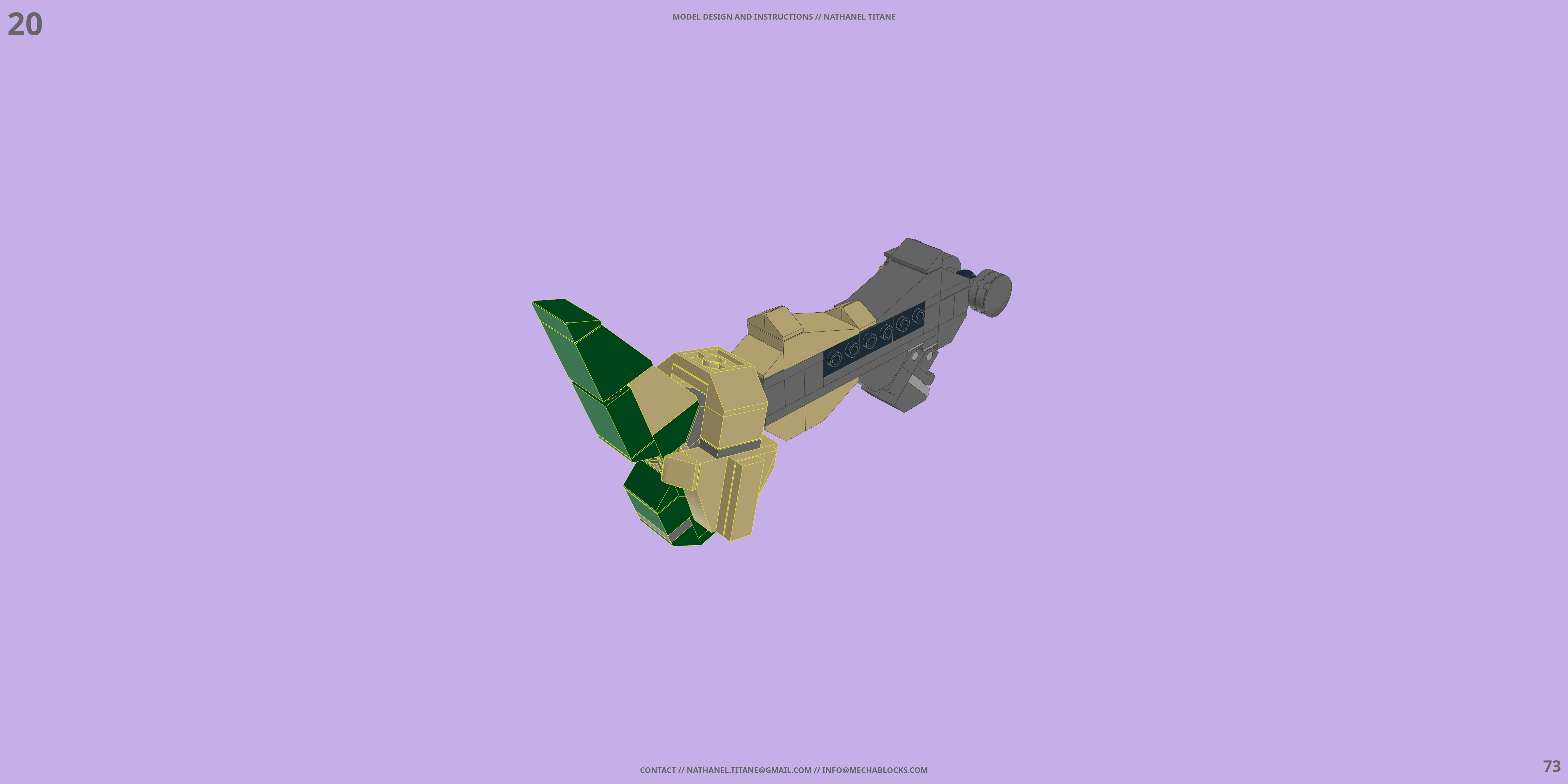 GAT-X103 BUSTER LEGO® MOC - Instruction Sample - Page 2