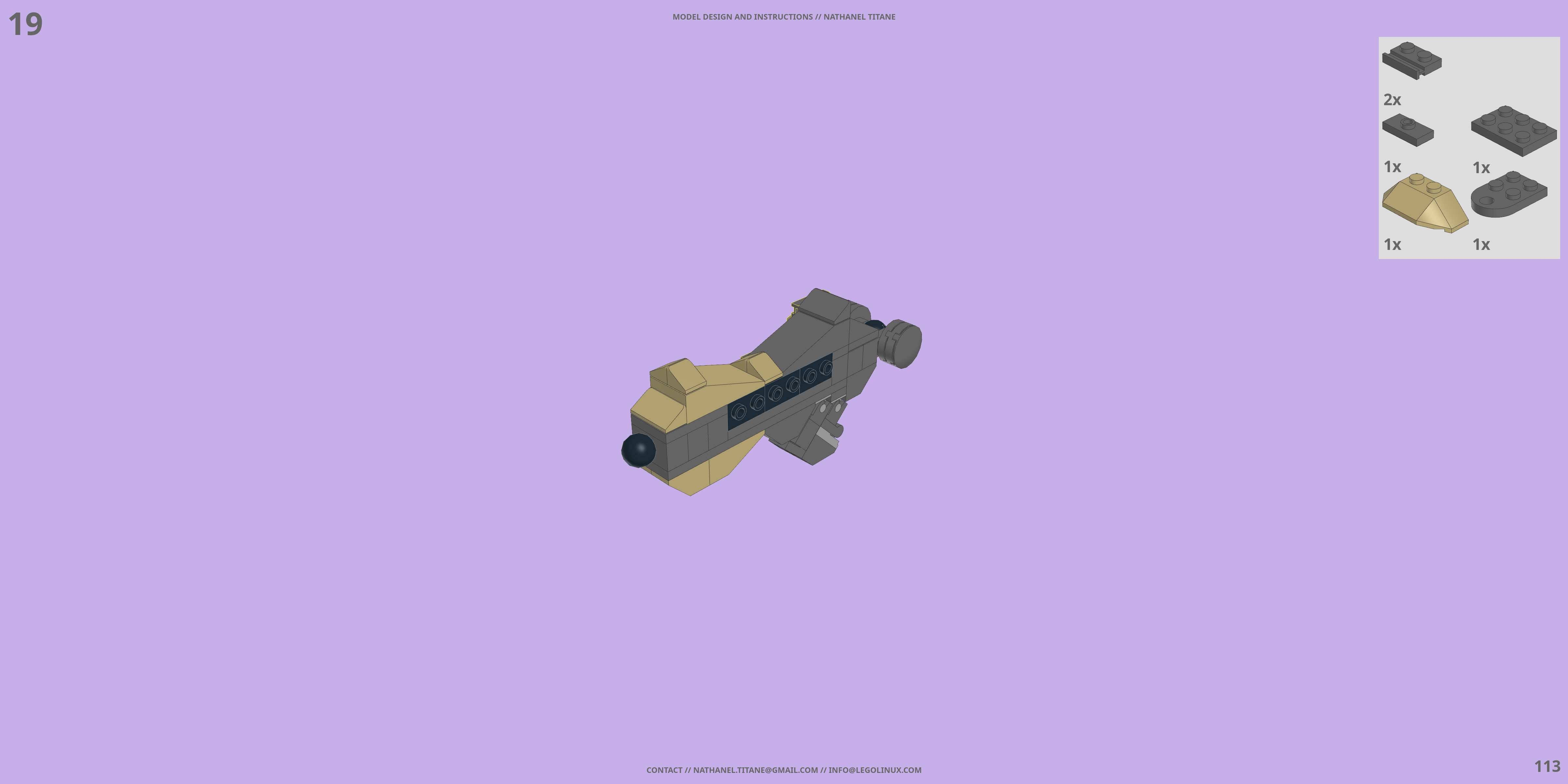 GAT-X103 BUSTER LEGO® MOC - Instruction Sample - Page 4