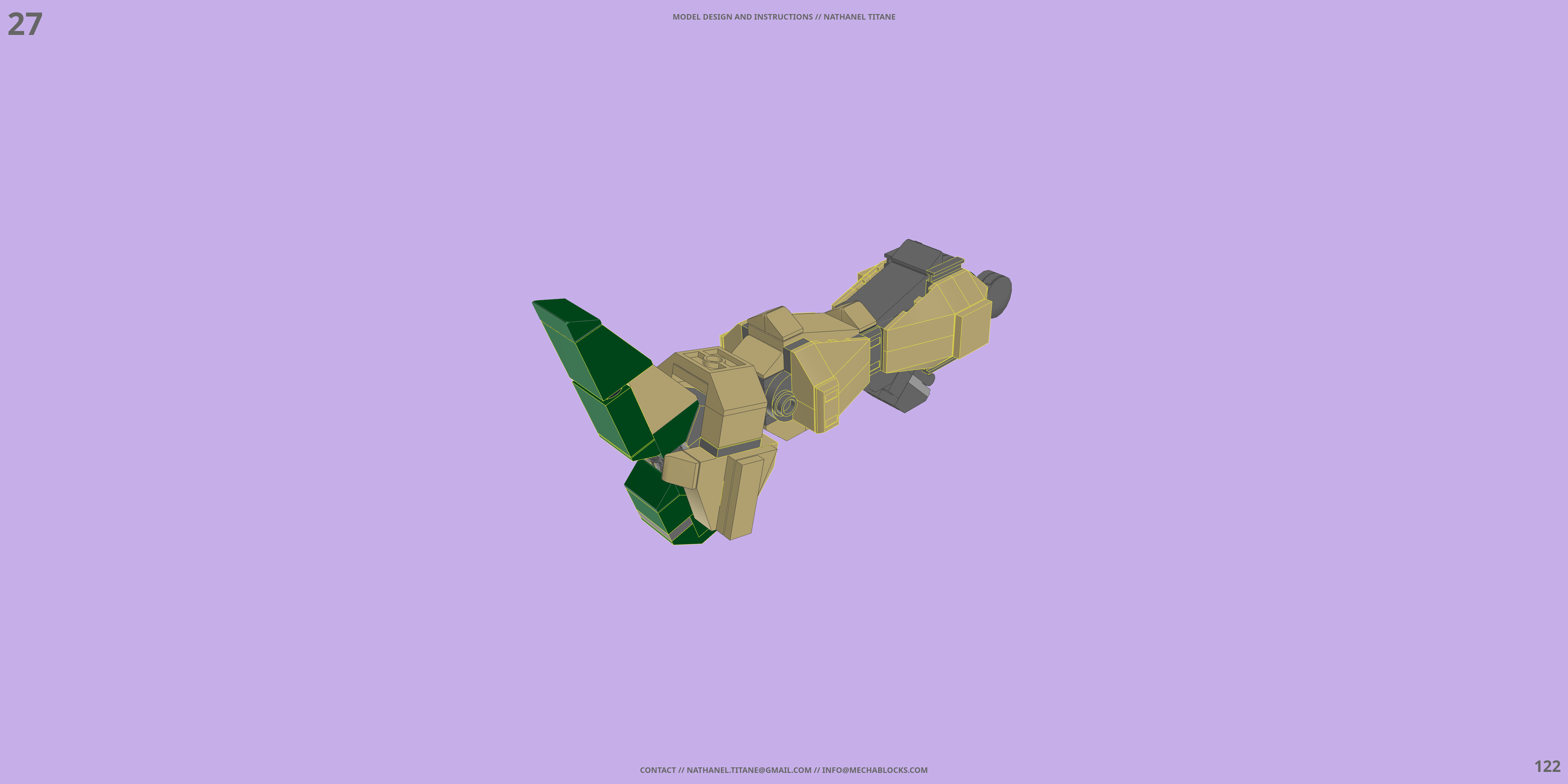 GAT-X103 BUSTER LEGO® MOC - Instruction Sample - Page 4