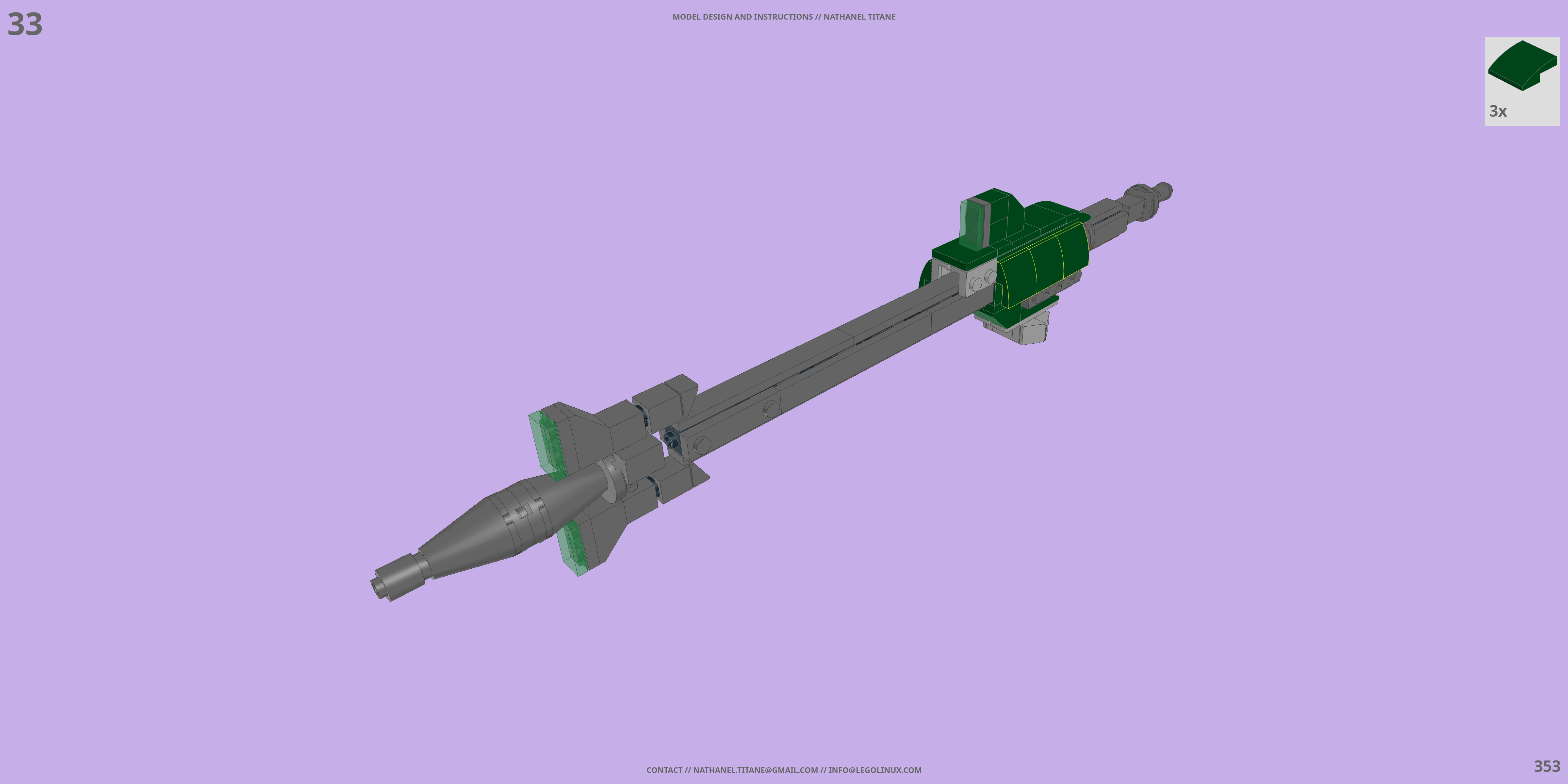 GAT-X103 BUSTER LEGO® MOC - Instruction Sample - Page 6
