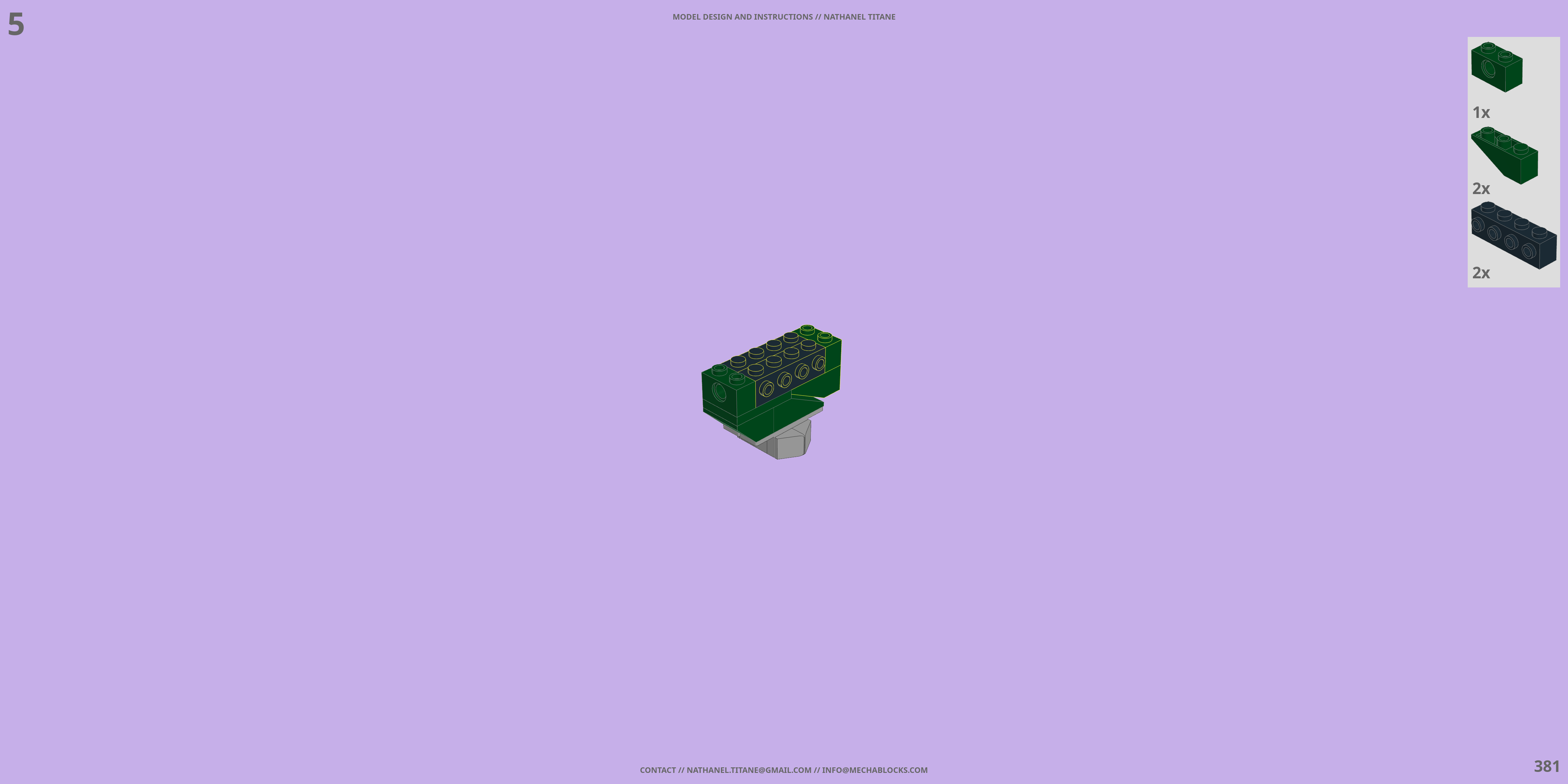 GAT-X103 BUSTER LEGO® MOC - Instruction Sample - Page 6