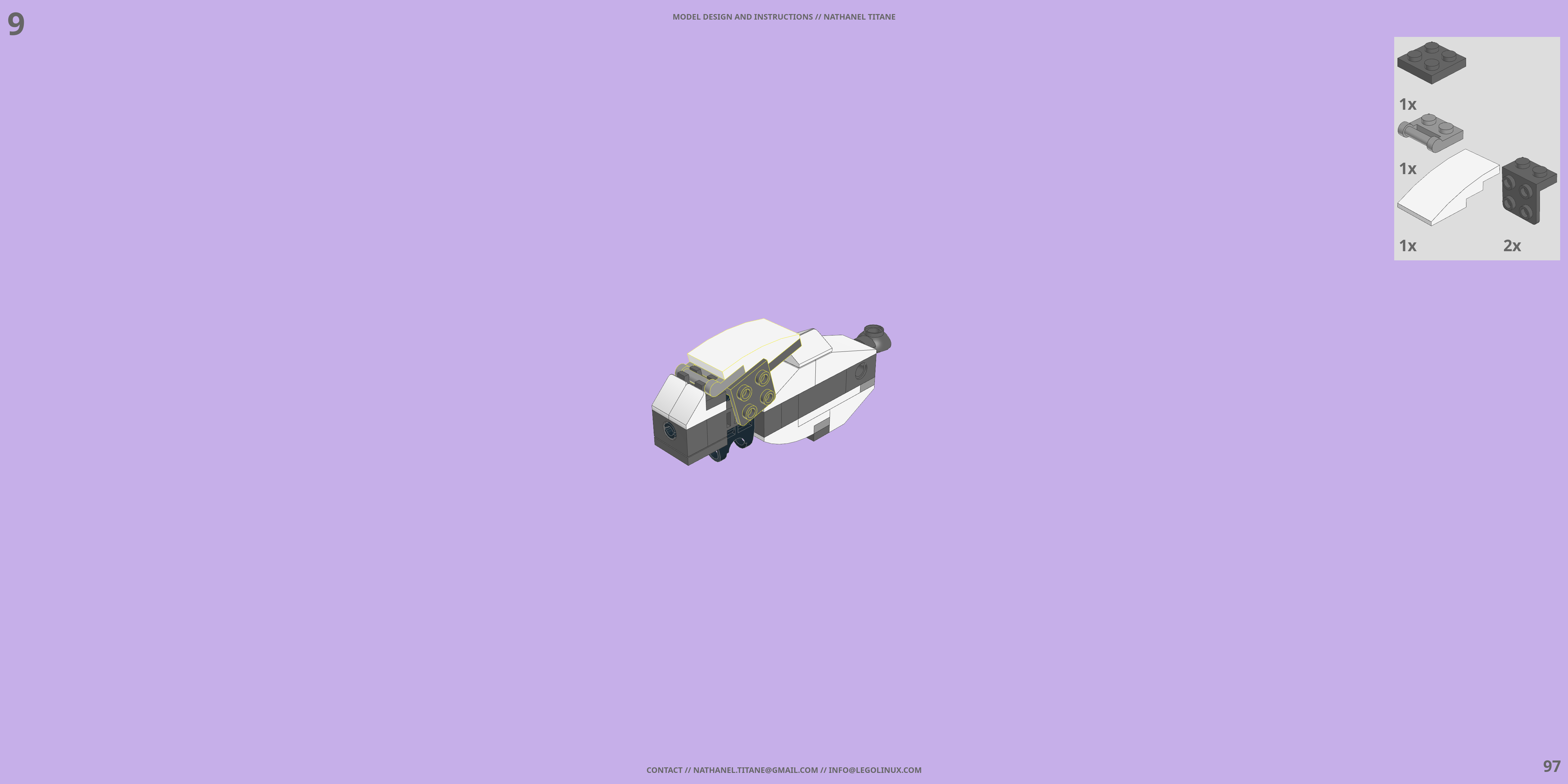 GAT-X105 STRIKE // AILE LEGO® MOC - Instruction Sample - Page 3