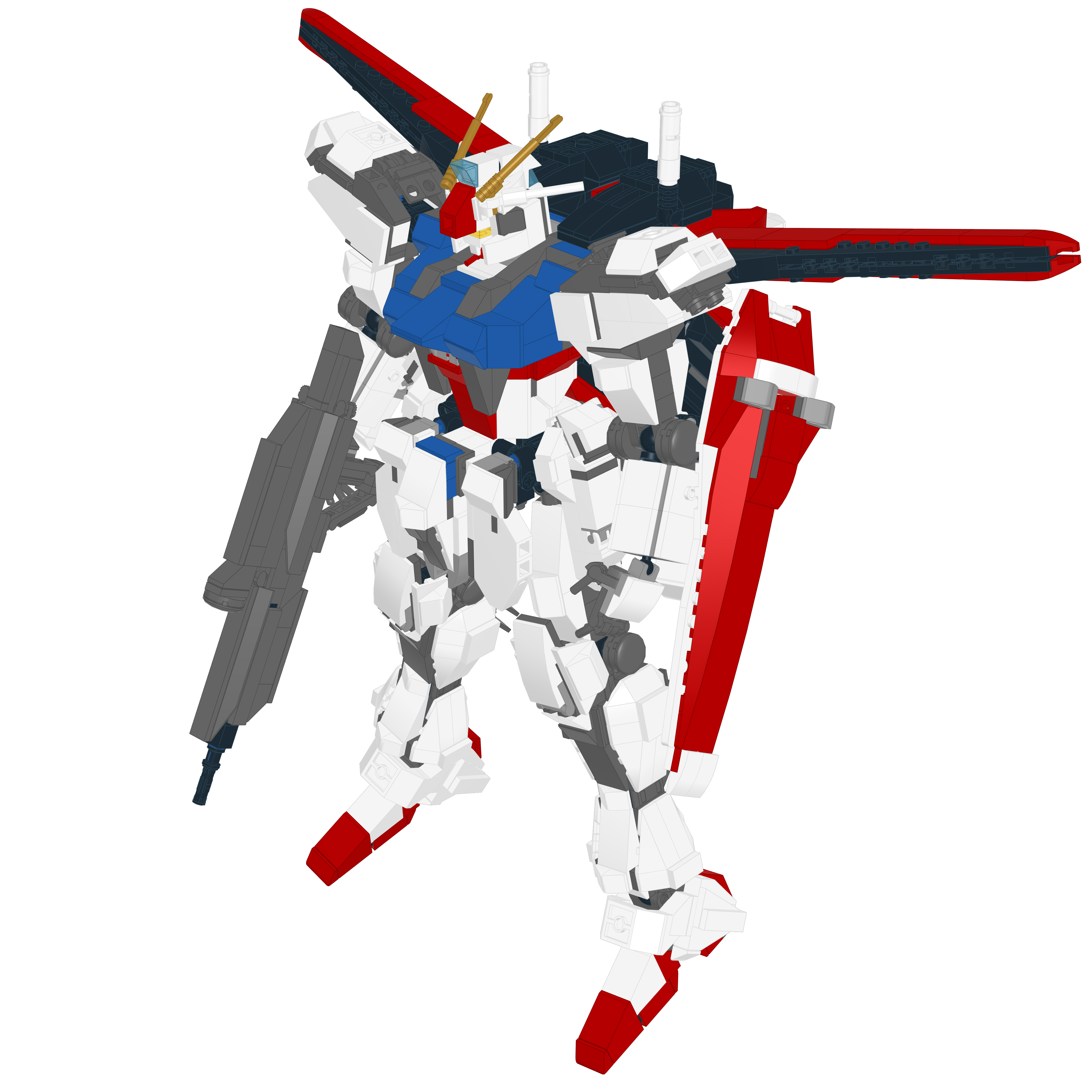 GAT-X105 STRIKE // SWORD LEGO® MOC - AILE