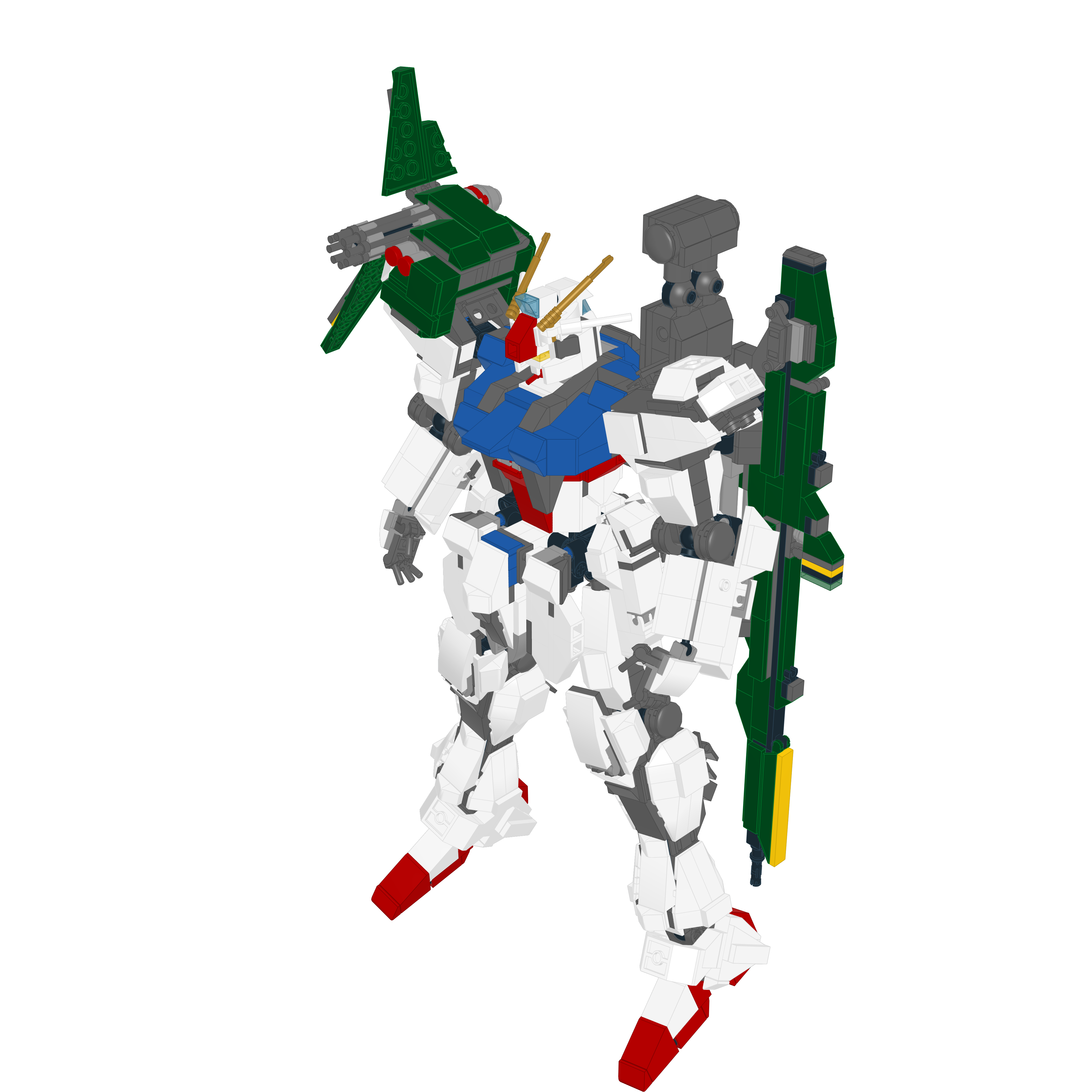 GAT-X105 STRIKE // SWORD LEGO® MOC - LAUNCHER