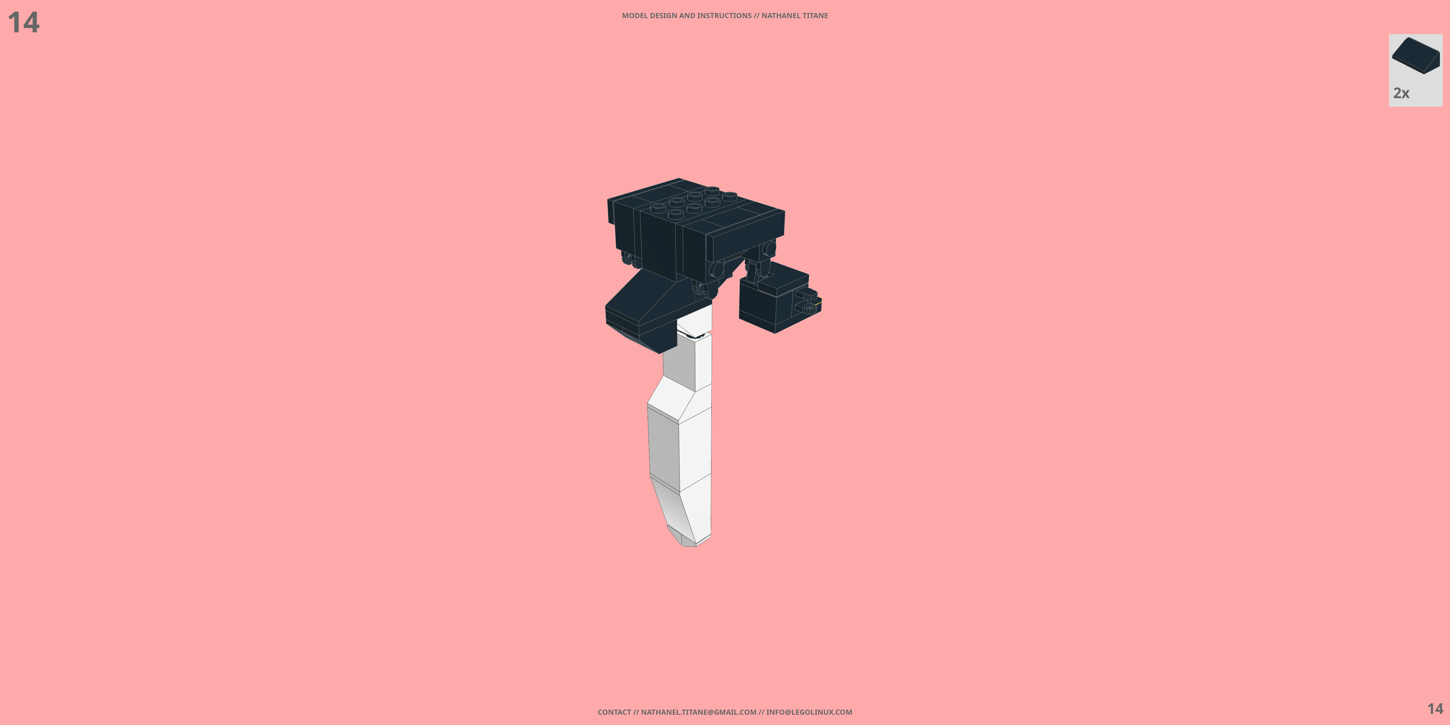 GAT-X105 STRIKE // AILE PACK LEGO® MOC - Instruction Sample - Page 2