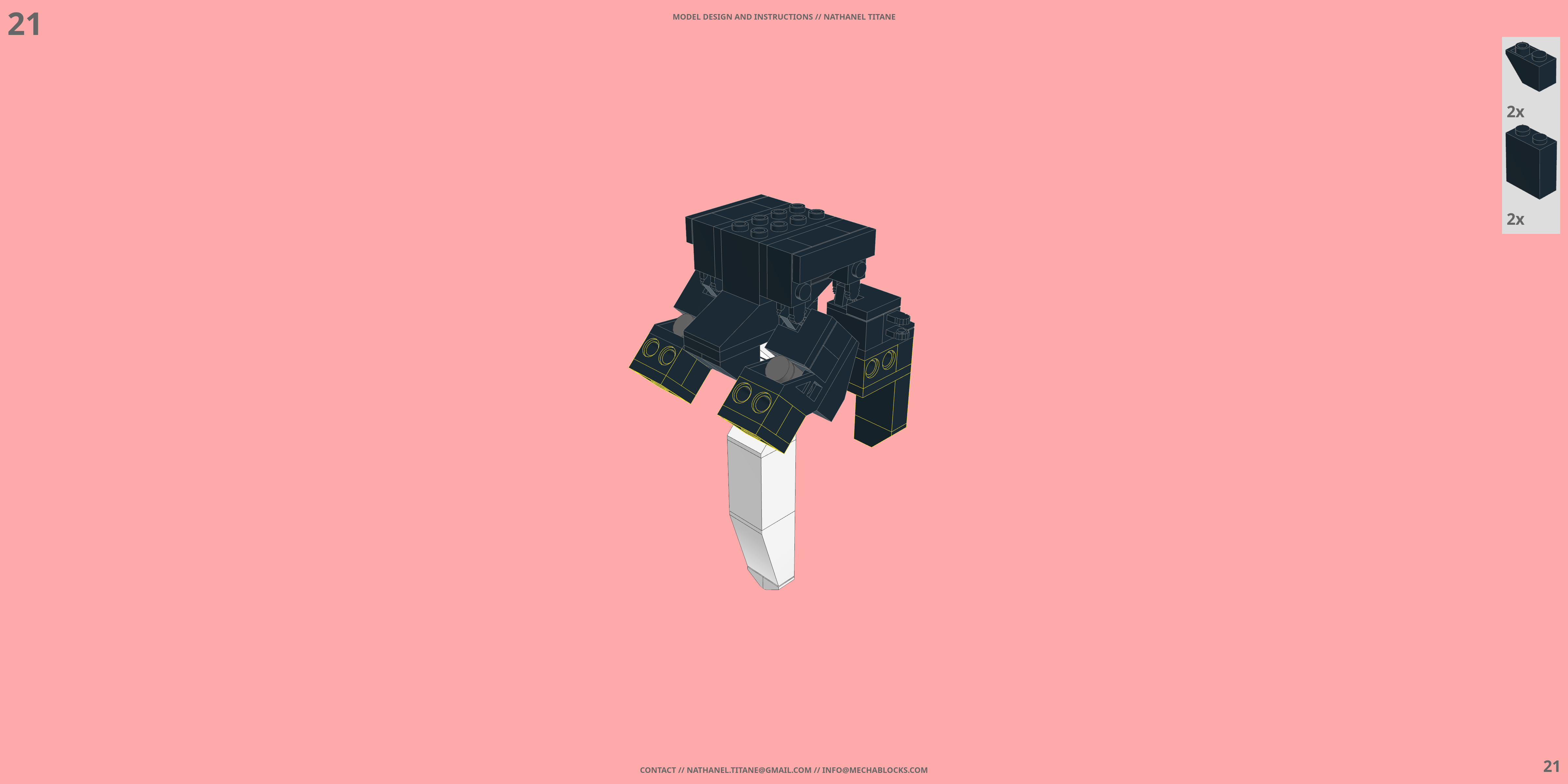 GAT-X105 STRIKE // AILE PACK LEGO® MOC - Instruction Sample - Page 3