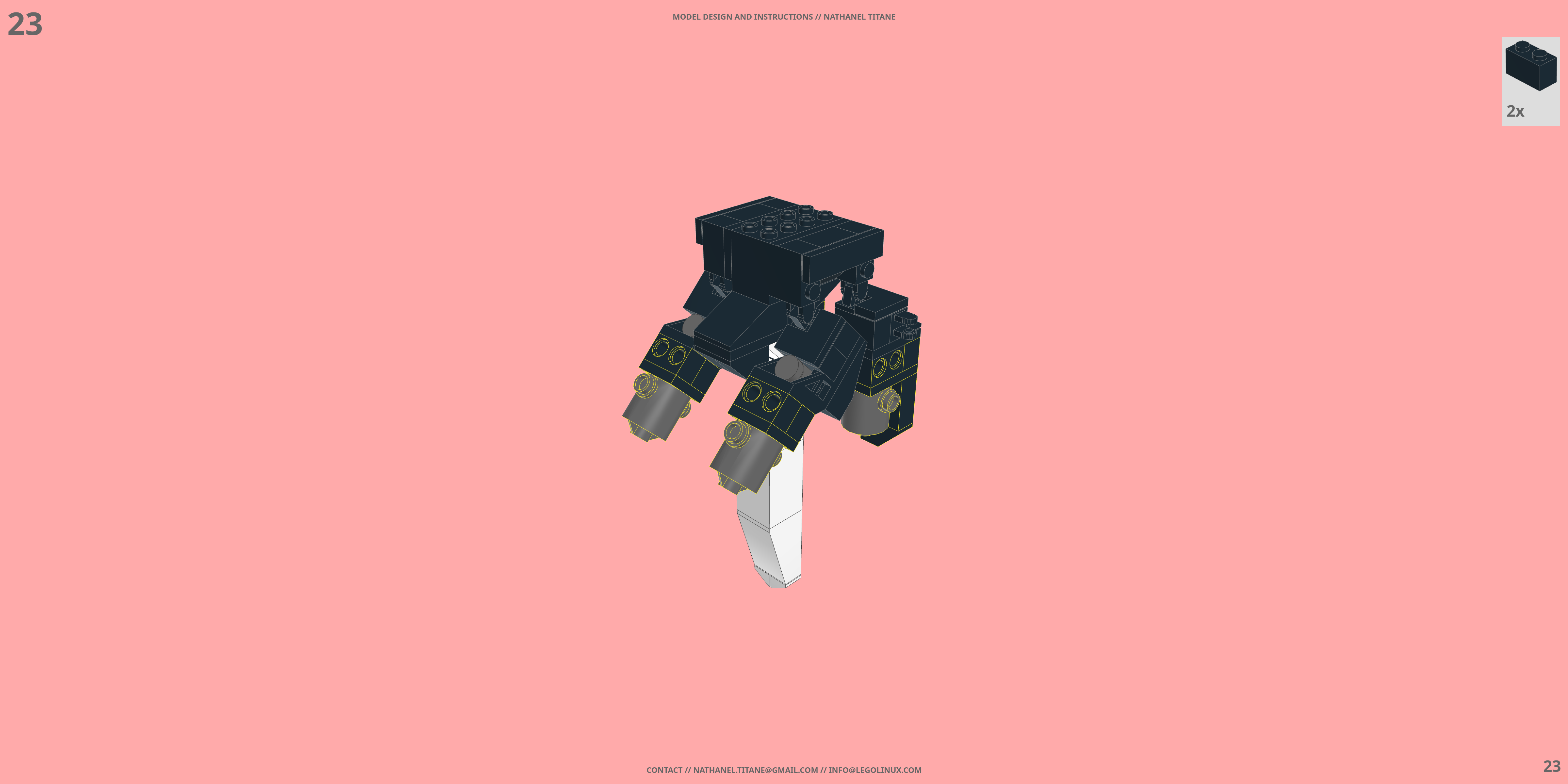 GAT-X105 STRIKE // AILE PACK LEGO® MOC - Instruction Sample - Page 4