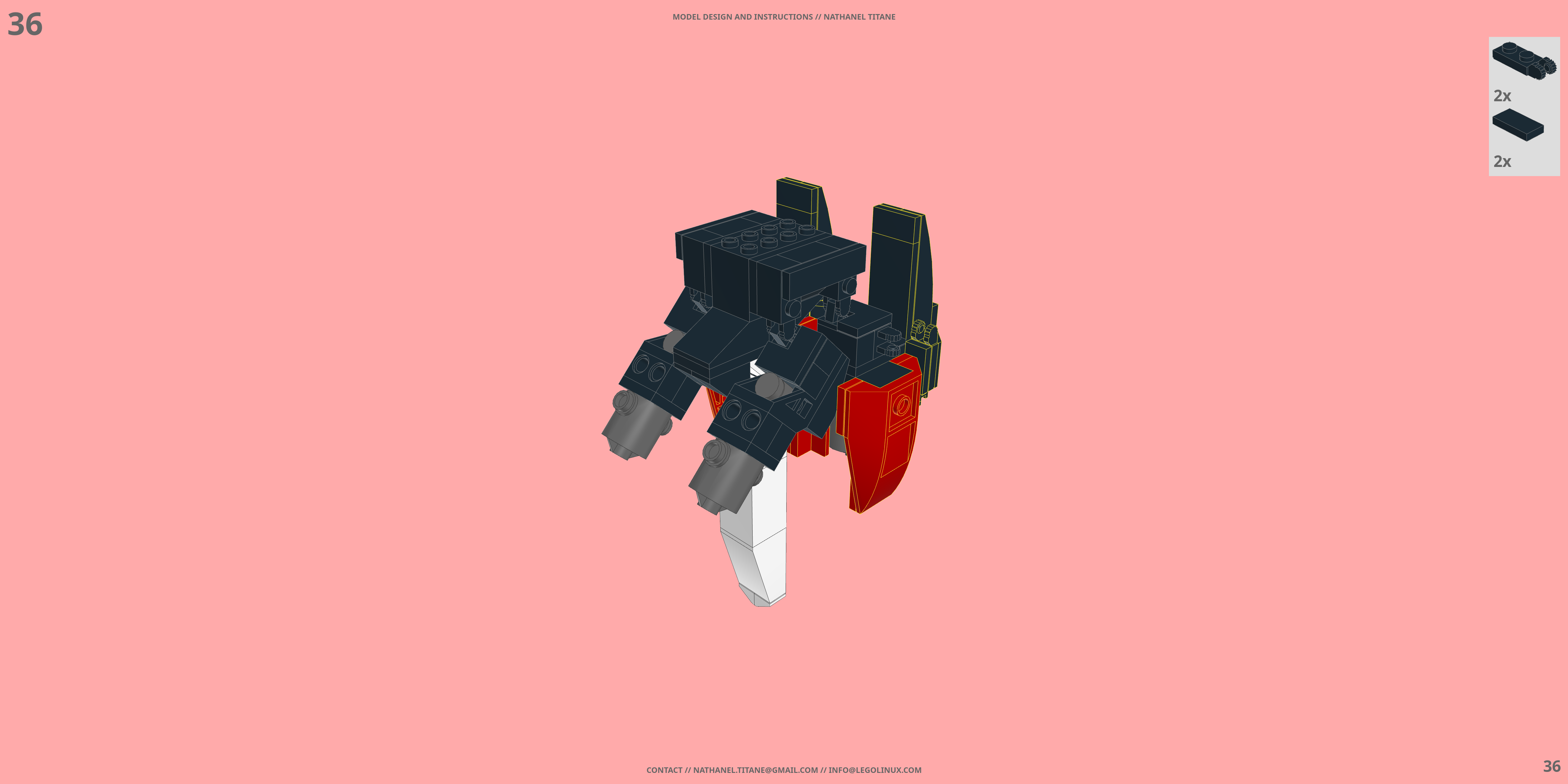 GAT-X105 STRIKE // AILE PACK LEGO® MOC - Instruction Sample - Page 5