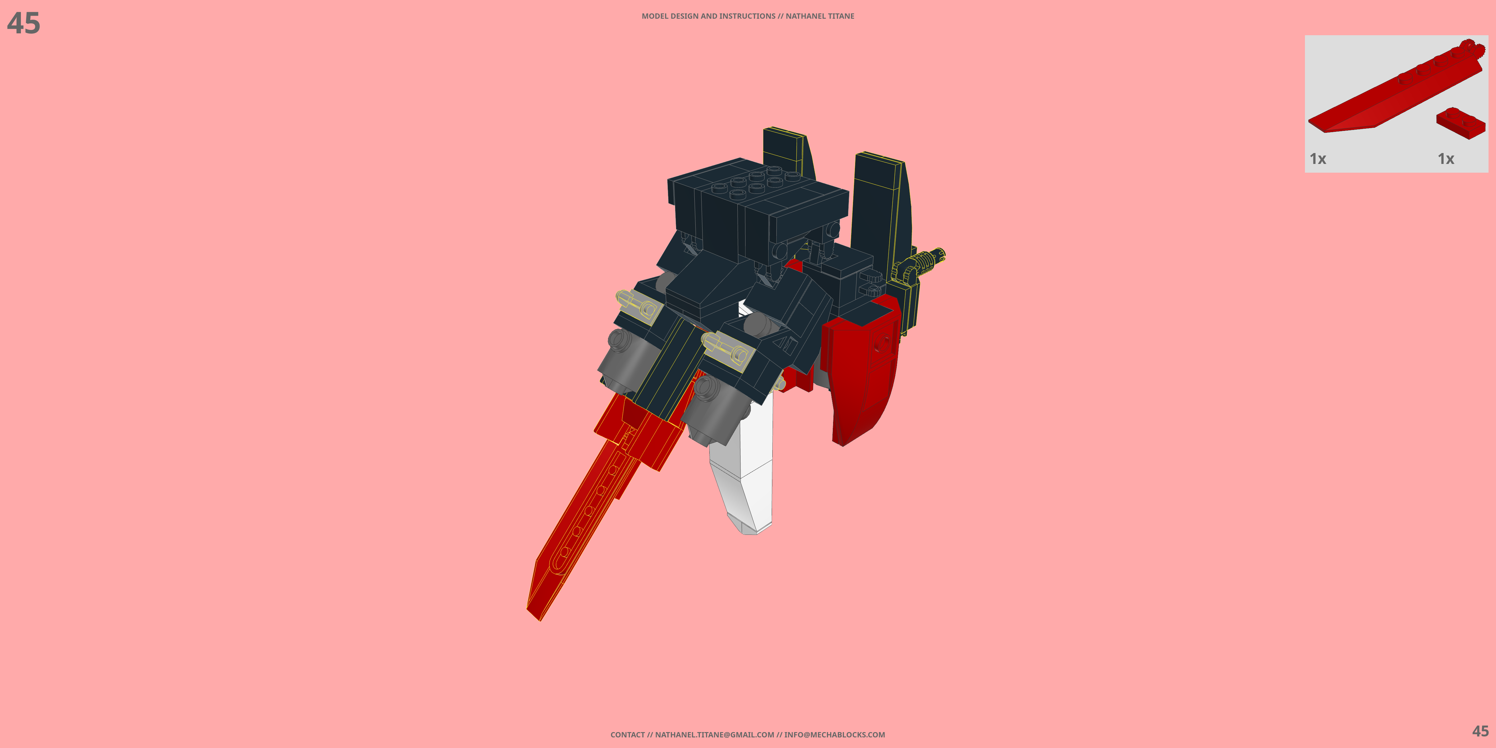 GAT-X105 STRIKE // AILE PACK LEGO® MOC - Instruction Sample - Page 5