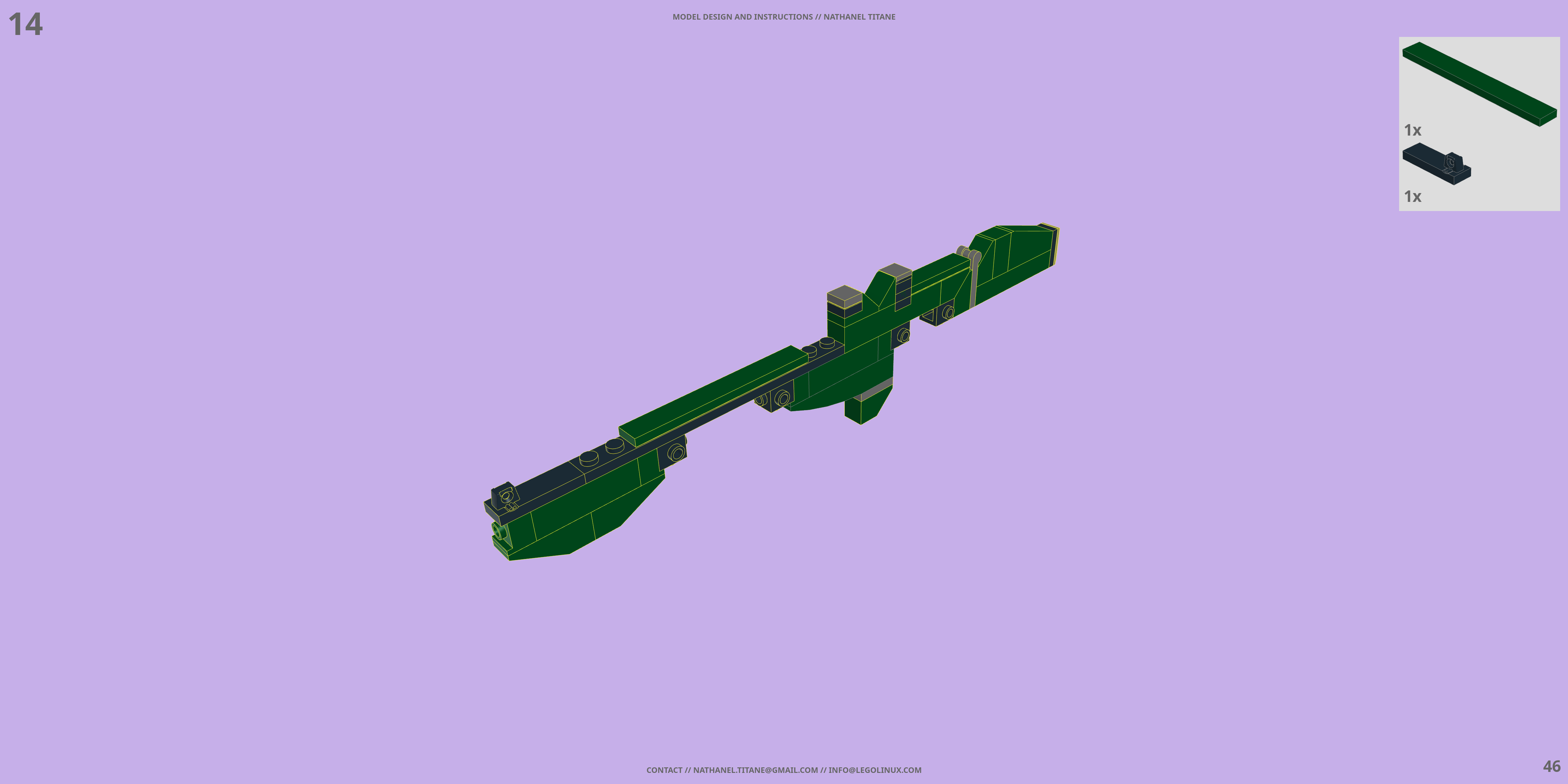 GAT-X105 STRIKE // LAUNCHER PACK LEGO® MOC - Instruction Sample - Page 4