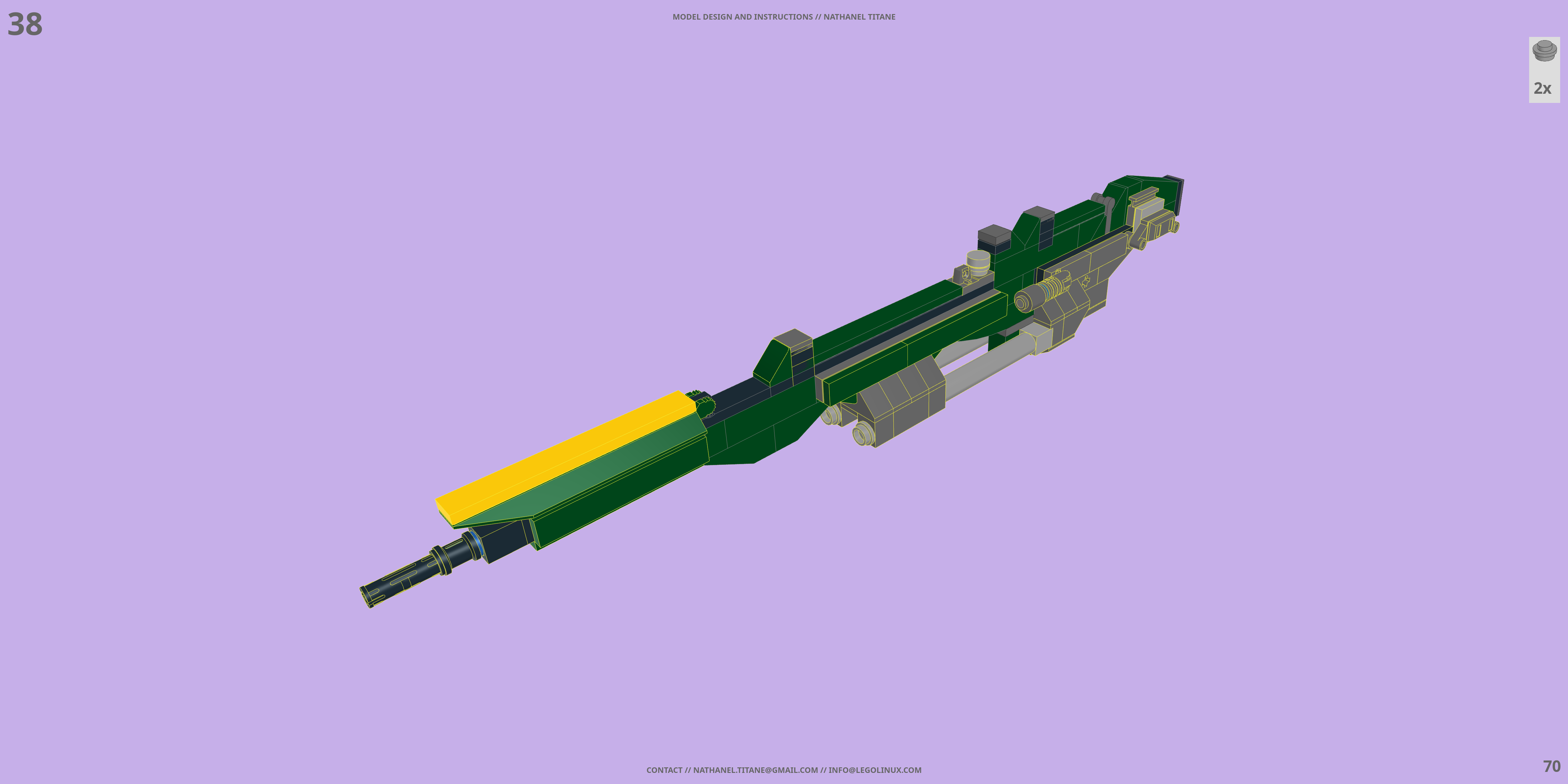 GAT-X105 STRIKE // LAUNCHER PACK LEGO® MOC - Instruction Sample - Page 6