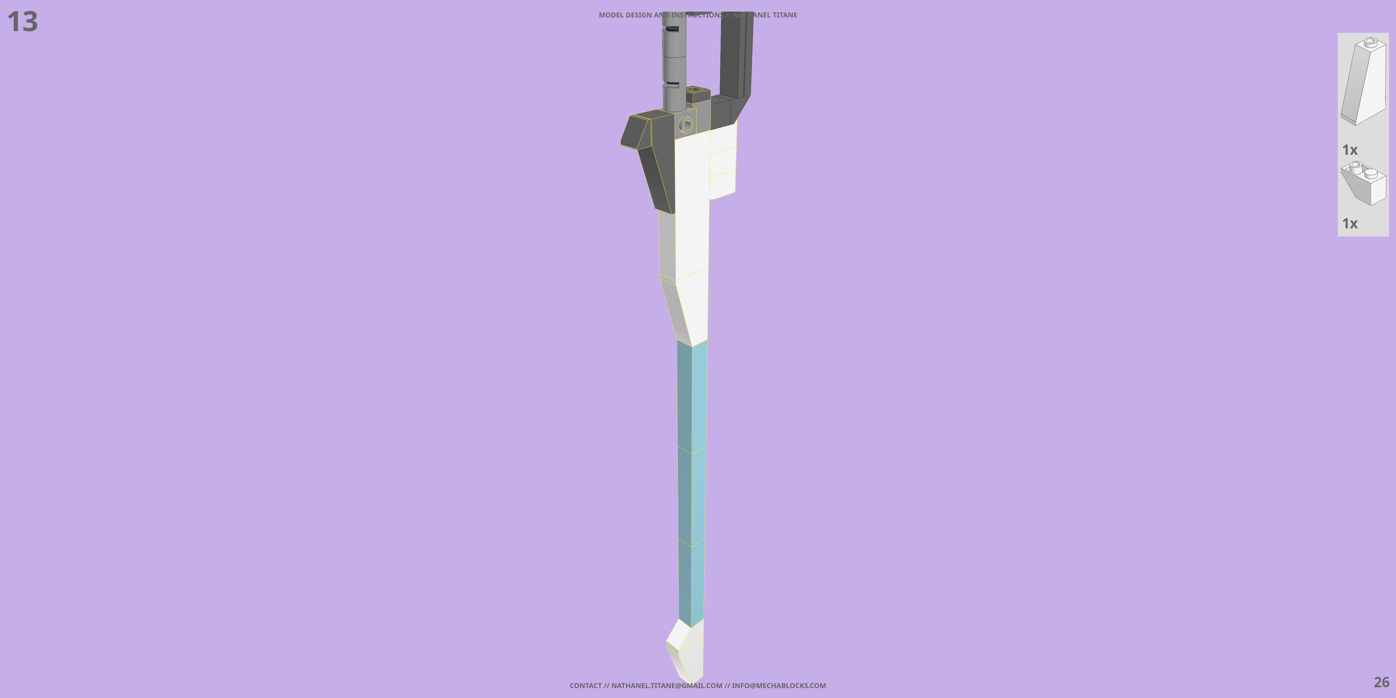 GAT-X105 STRIKE // SWORD PACK LEGO® MOC - Instruction Sample - Page 4
