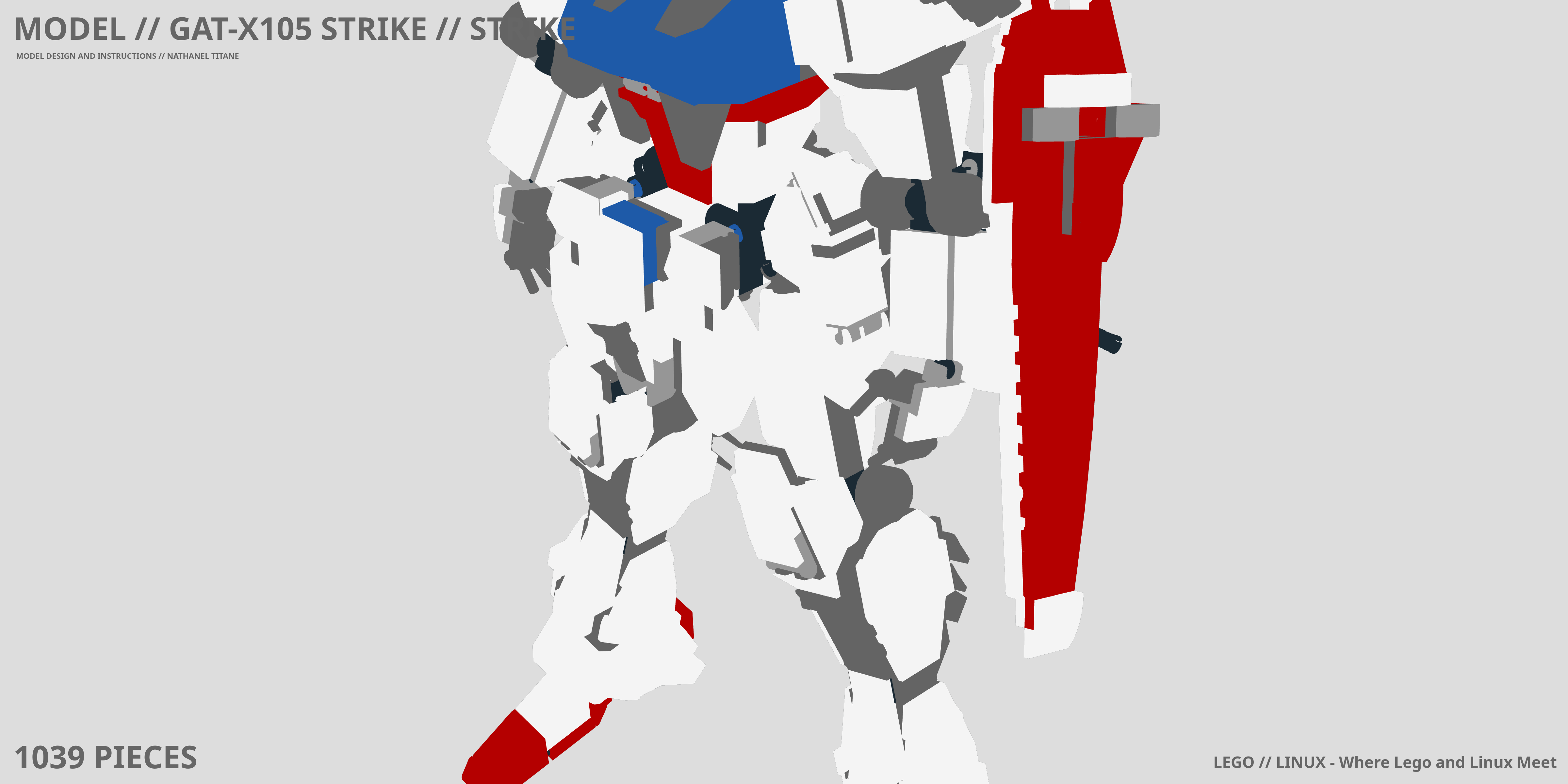 GAT-X105 STRIKE // STRIKE LEGO® MOC - Instruction Sample - Page 1