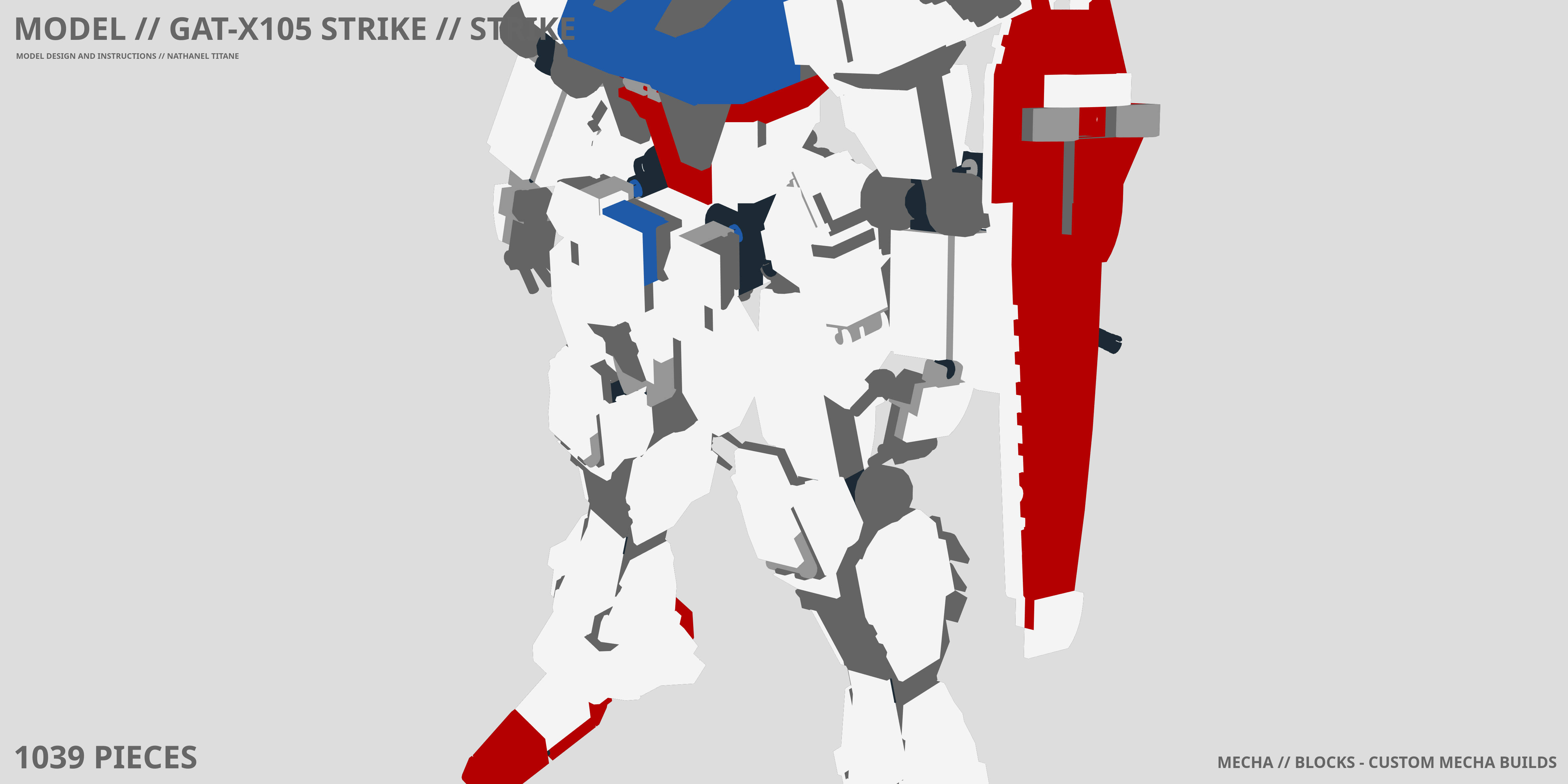 GAT-X105 STRIKE // STRIKE LEGO® MOC - Instruction Sample - Page 1