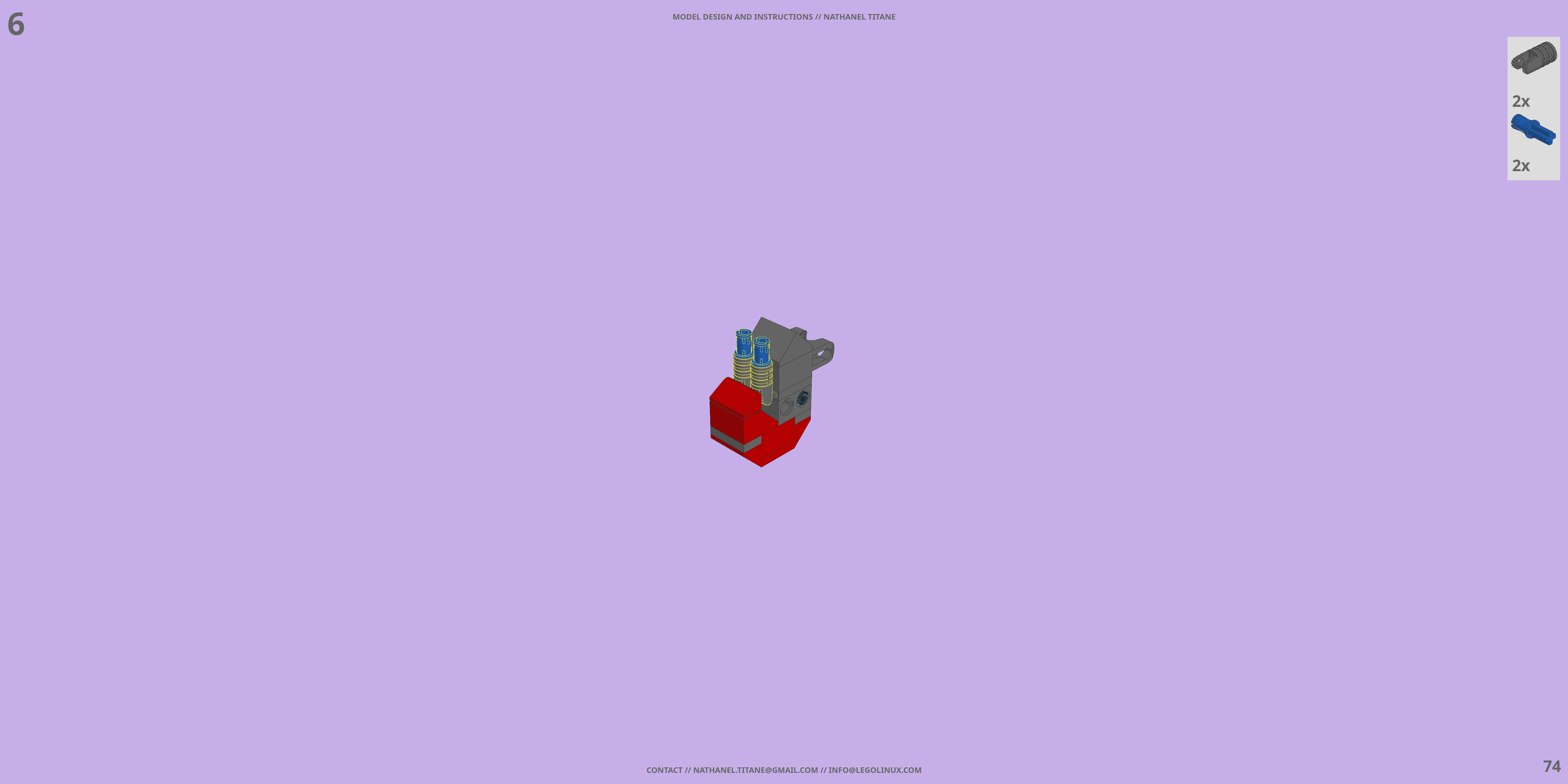 GAT-X105 STRIKE // SWORD LEGO® MOC - Instruction Sample - Page 2