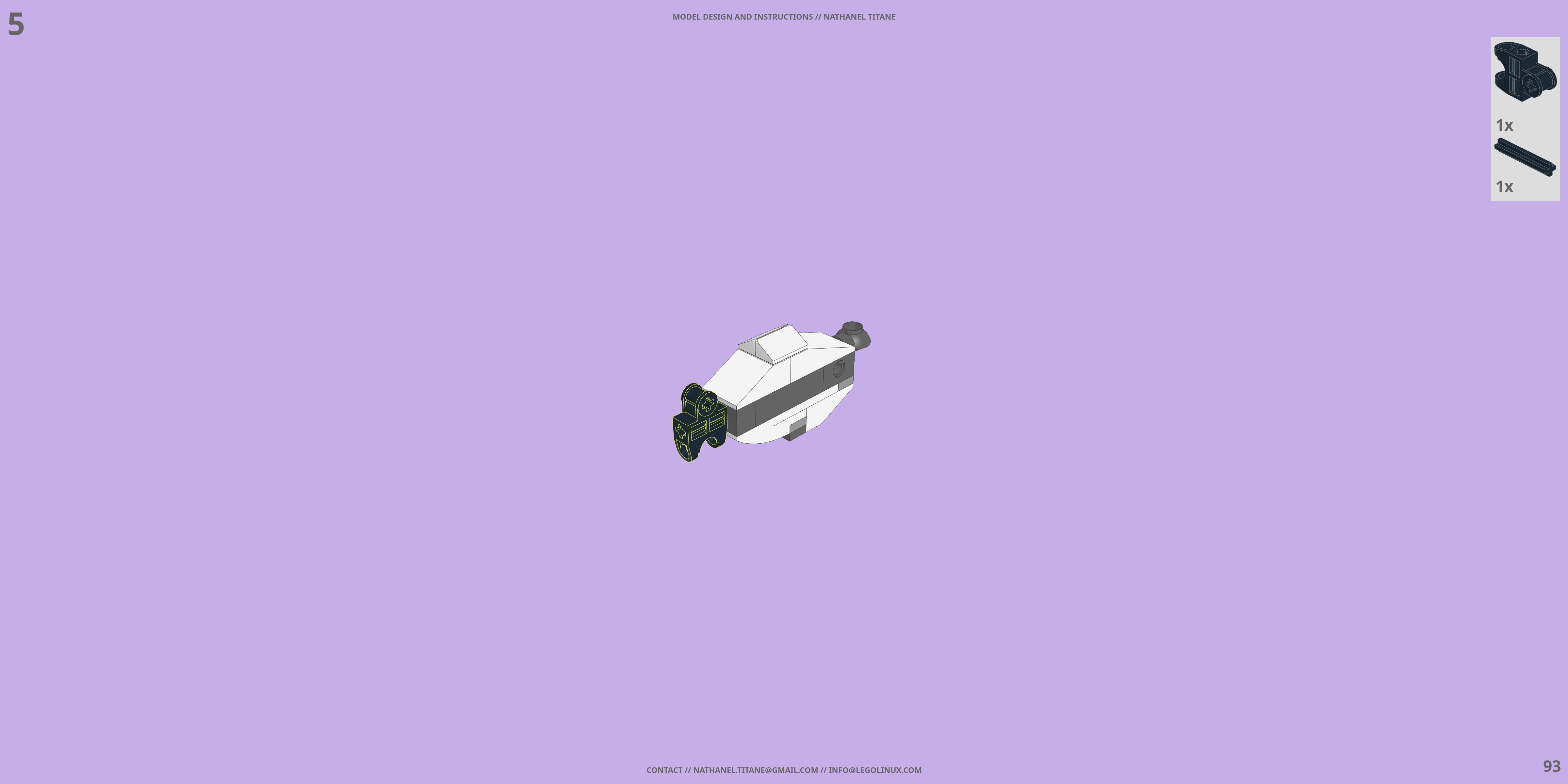 GAT-X105 STRIKE // SWORD LEGO® MOC - Instruction Sample - Page 3