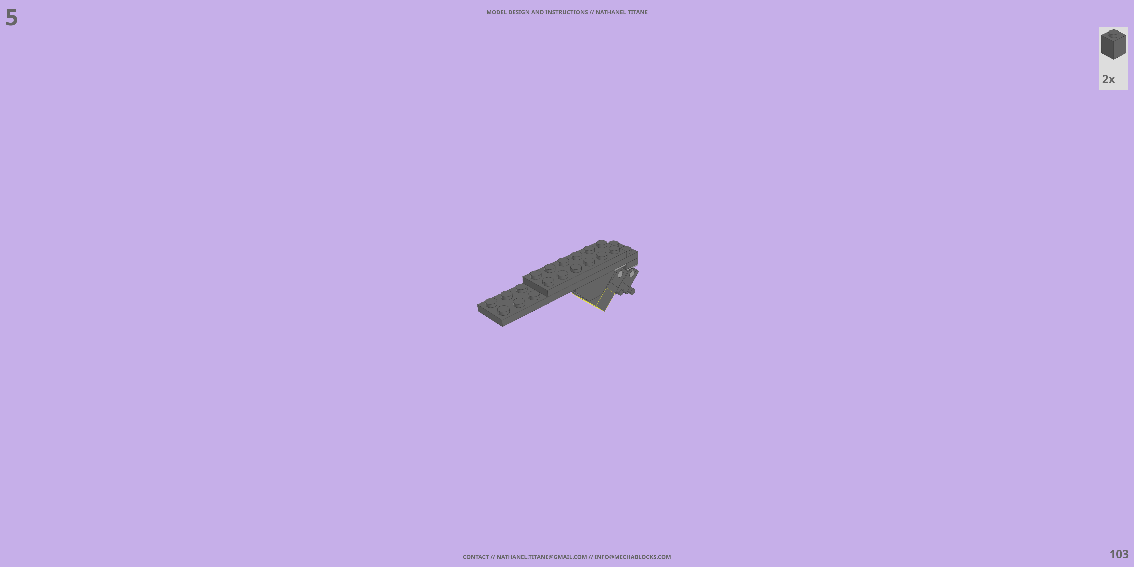 GAT-X105 STRIKE // SWORD LEGO® MOC - Instruction Sample - Page 3