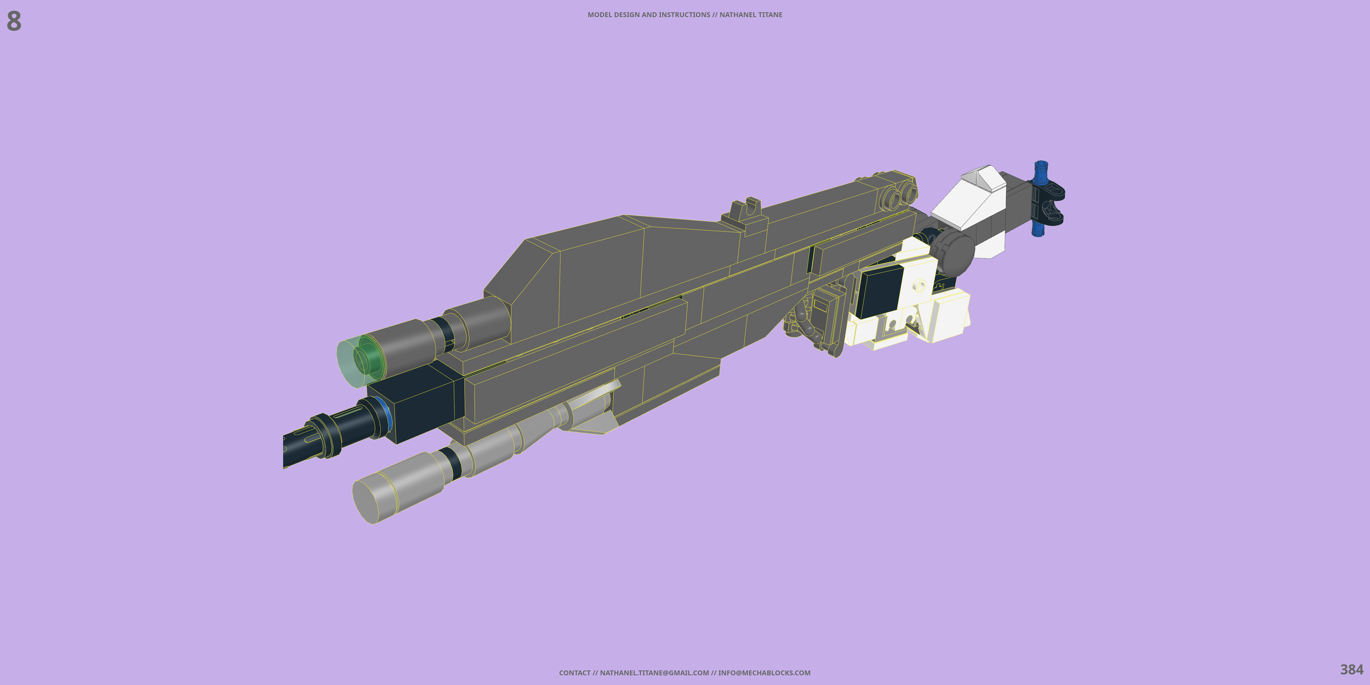 GAT-X105E STRIKE NOIR LEGO® MOC - Instruction Sample - Page 6