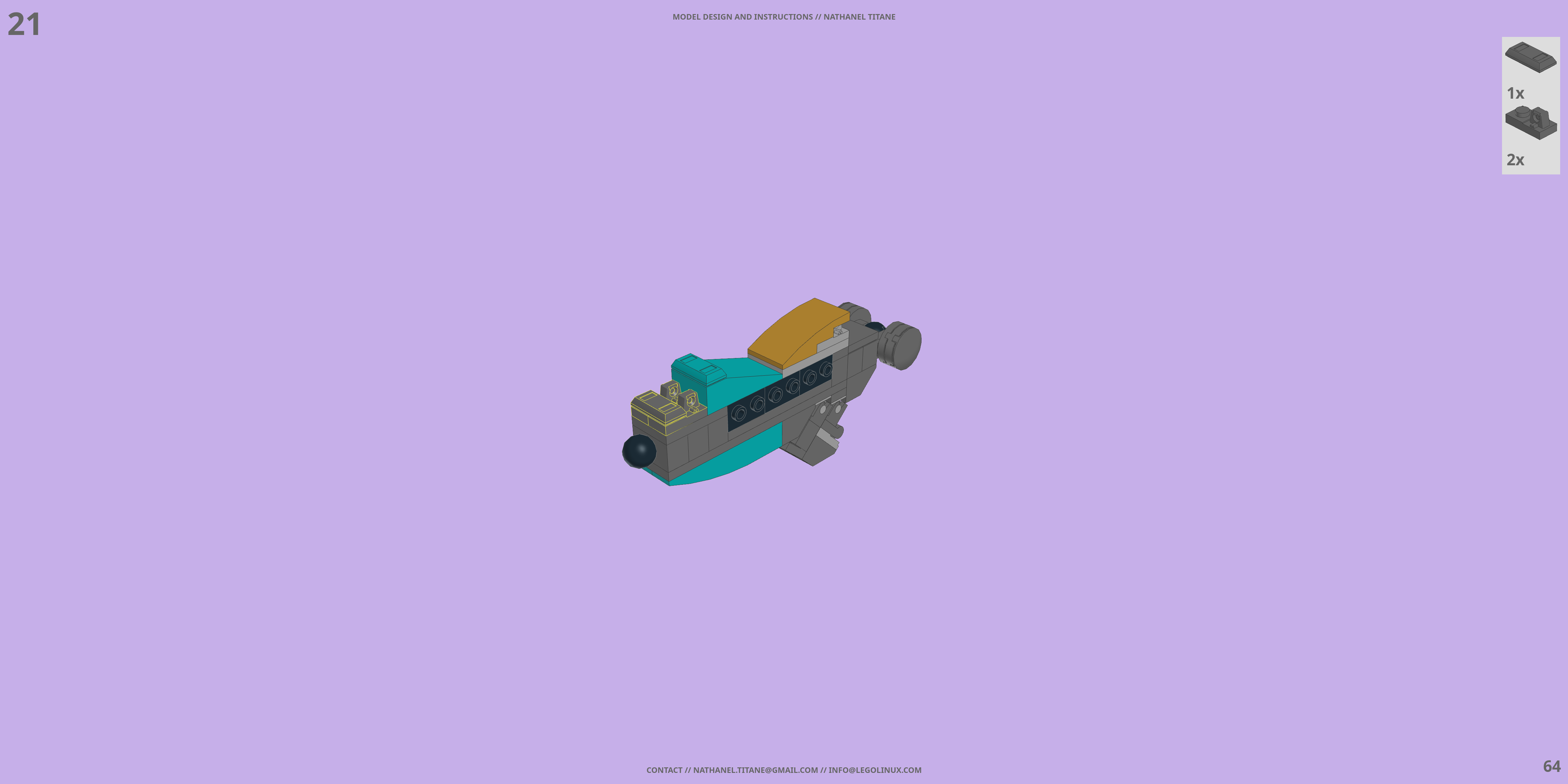 GAT-X131 CALAMITY LEGO® MOC - Instruction Sample - Page 2