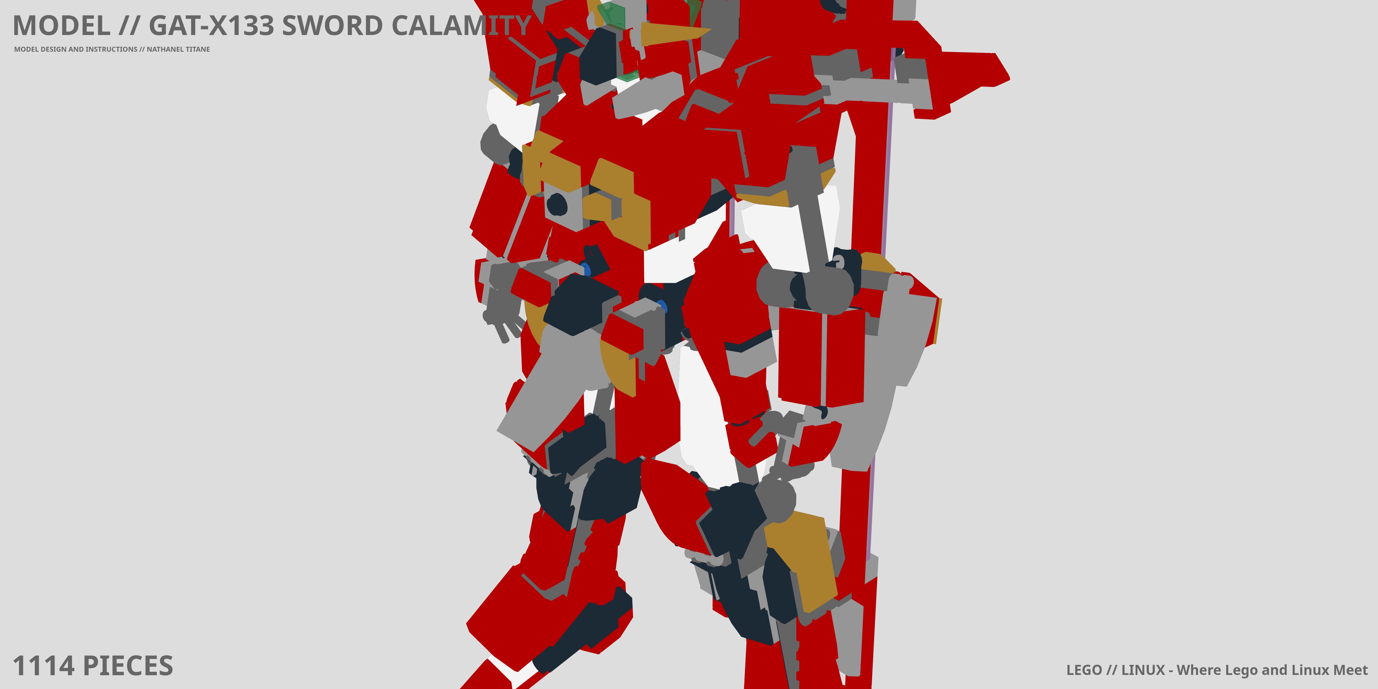 GAT-X133 SWORD CALAMITY LEGO® MOC - Instruction Sample - Page 1
