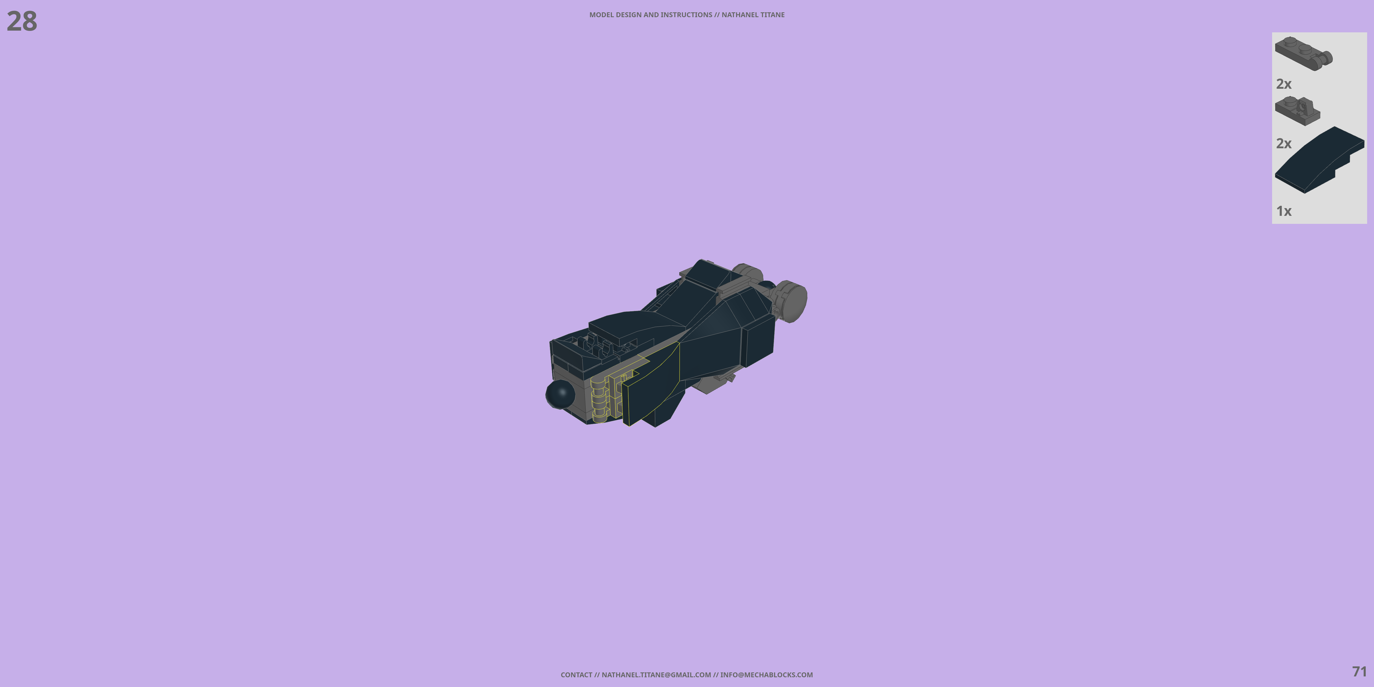 GAT-X207 BLITZ LEGO® MOC - Instruction Sample - Page 2