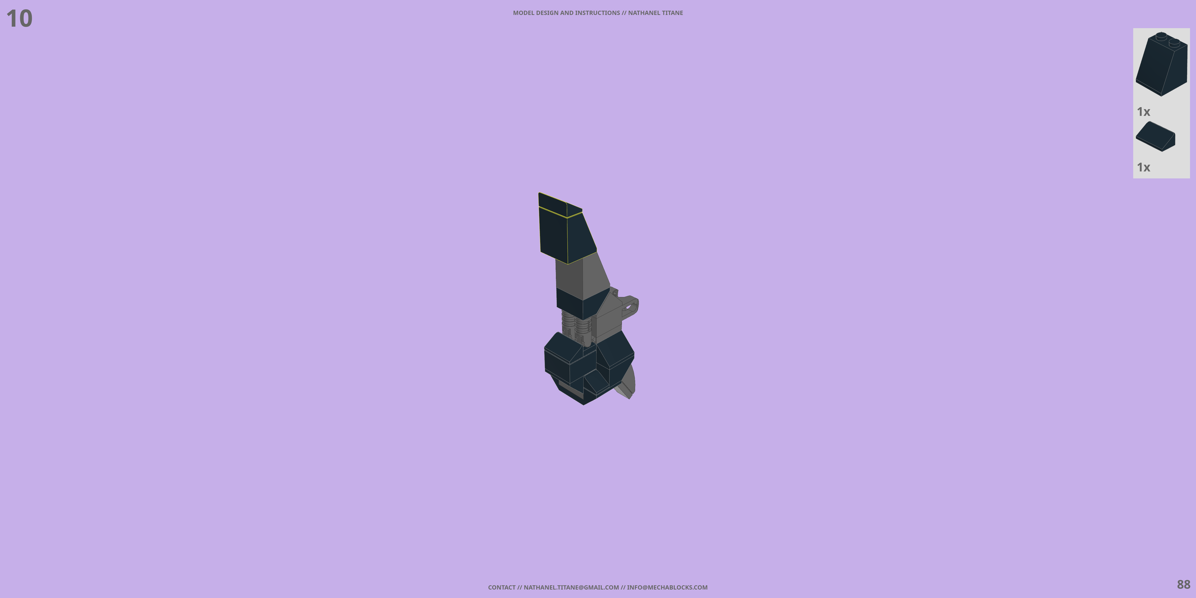 GAT-X207 BLITZ LEGO® MOC - Instruction Sample - Page 3