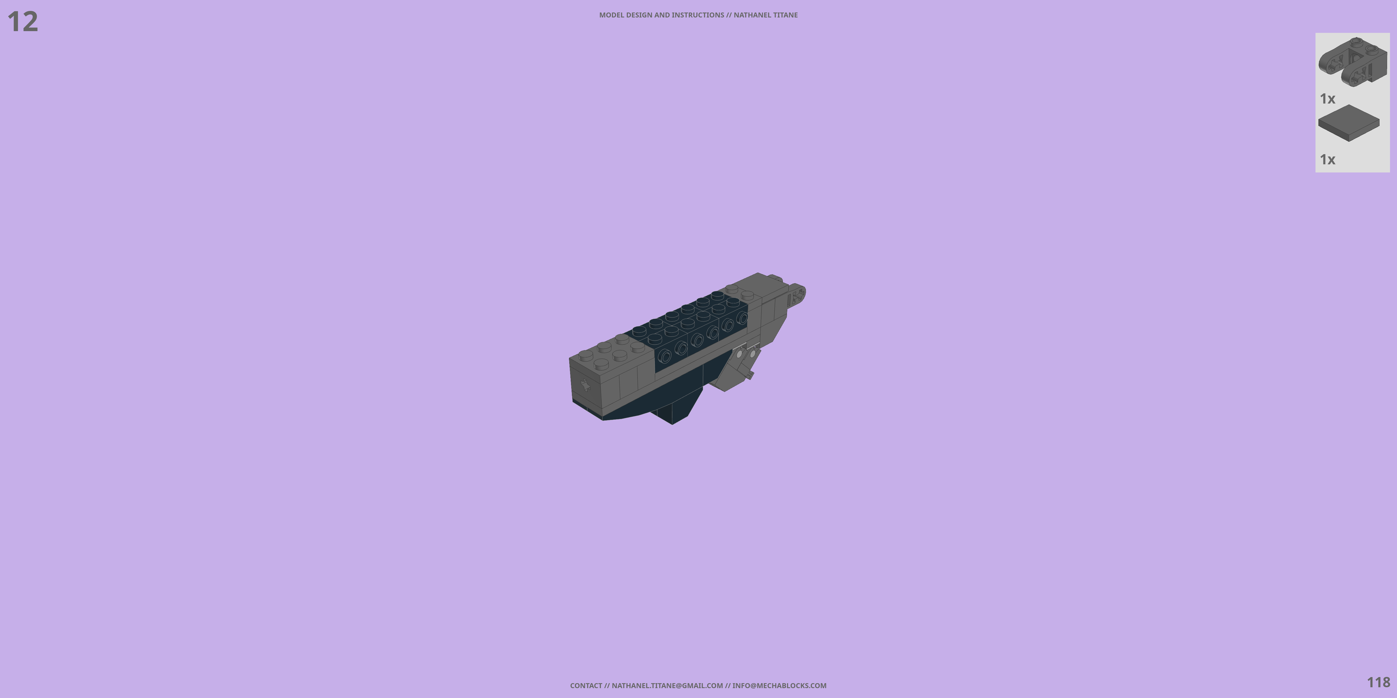GAT-X207 BLITZ LEGO® MOC - Instruction Sample - Page 4