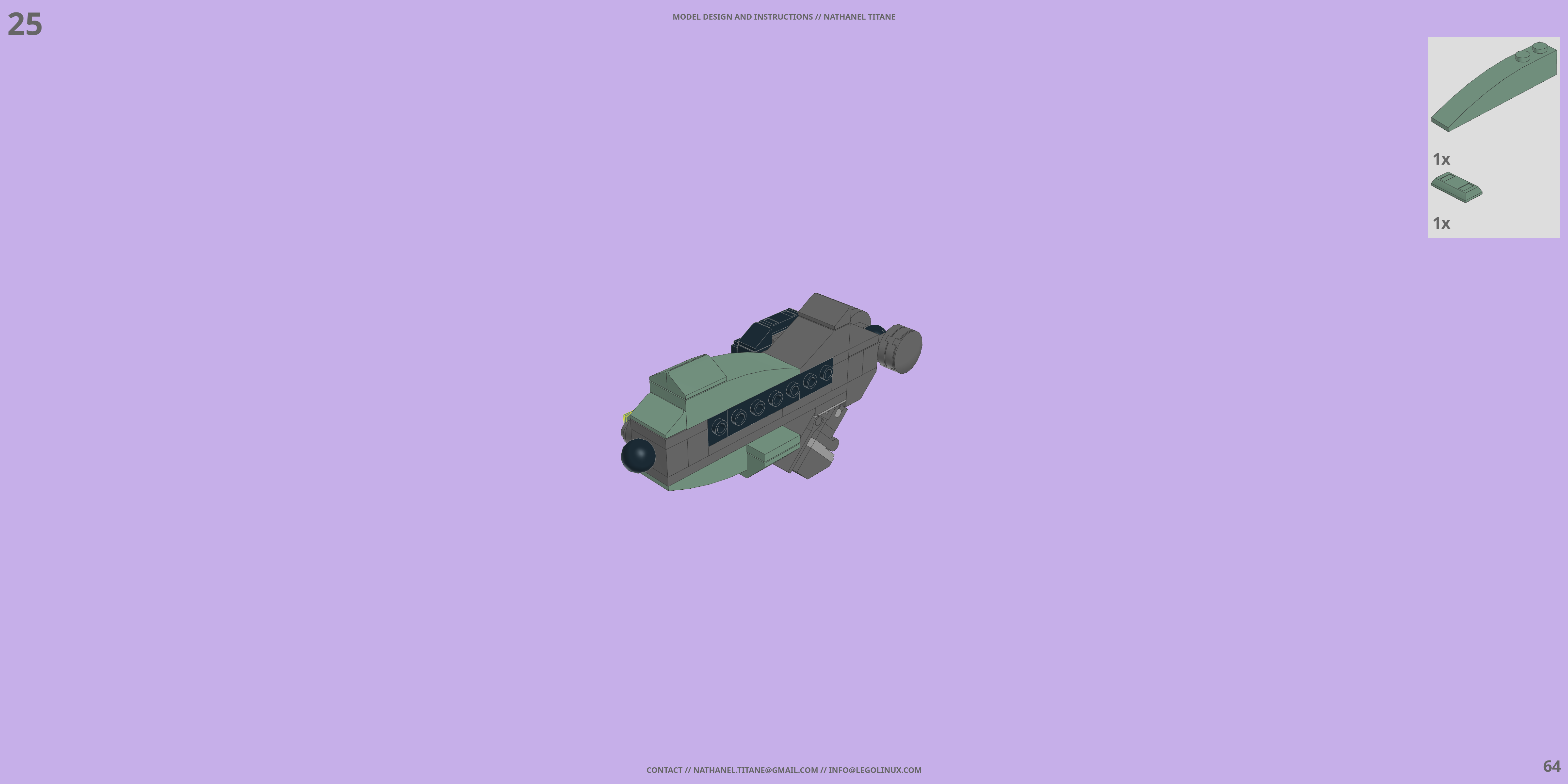 GAT-X252 FORBIDDEN LEGO® MOC - Instruction Sample - Page 2