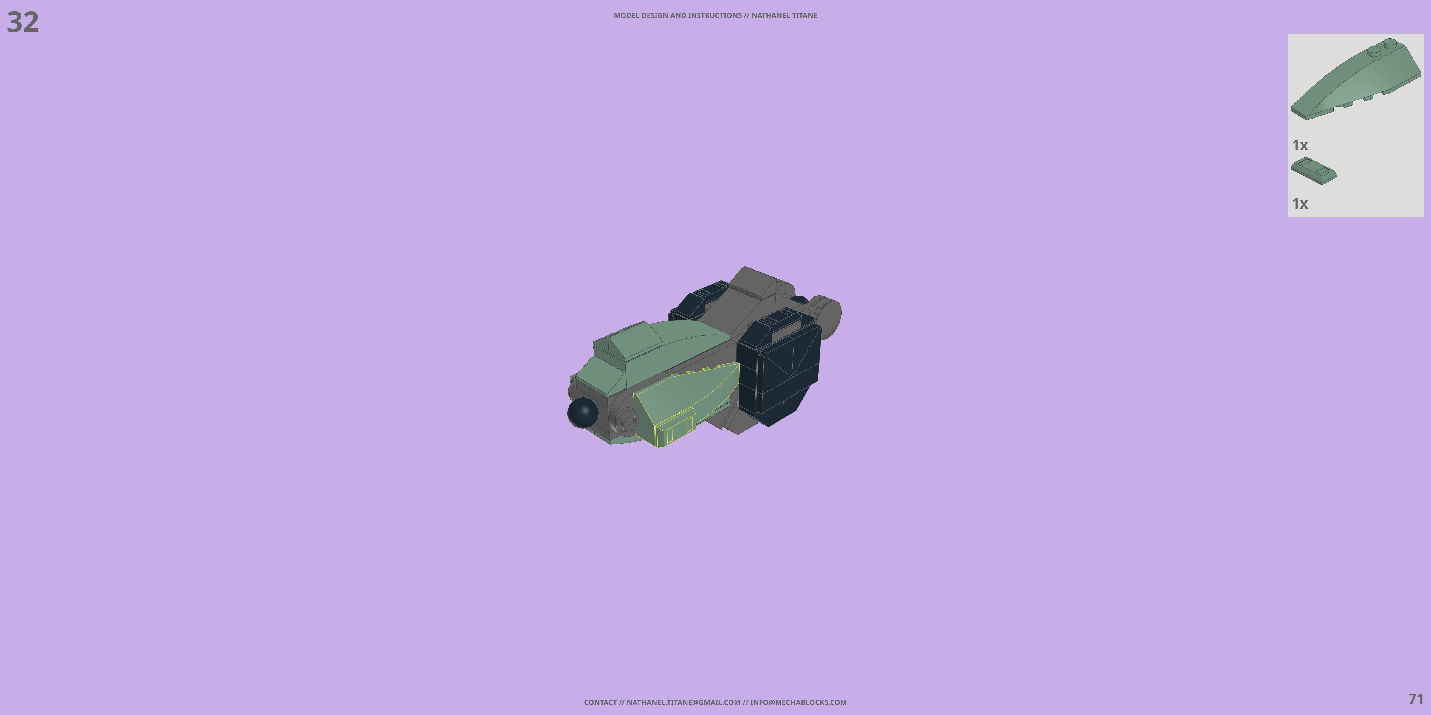 GAT-X252 FORBIDDEN LEGO® MOC - Instruction Sample - Page 2