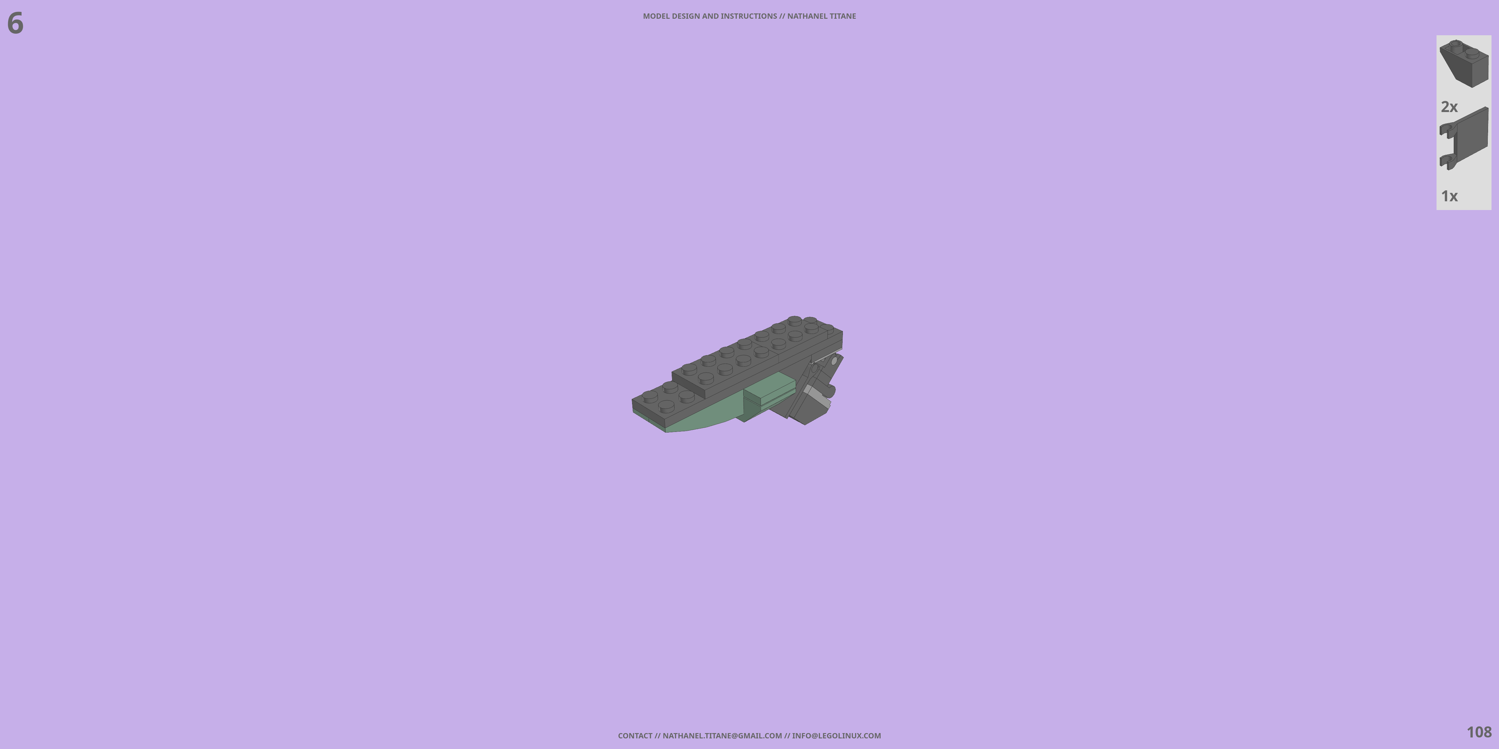 GAT-X252 FORBIDDEN LEGO® MOC - Instruction Sample - Page 4